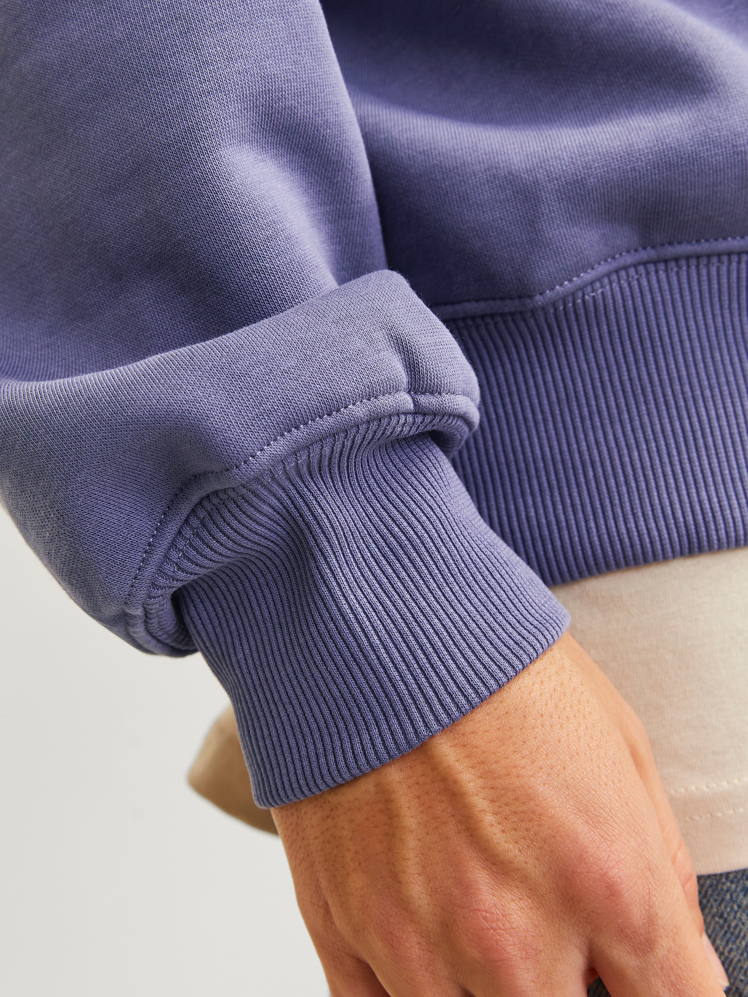 Jack & Jones Sweatshirt »JJEURBAN EDGE SWEAT CREW NECK NOOS«, mit Rippbündchen