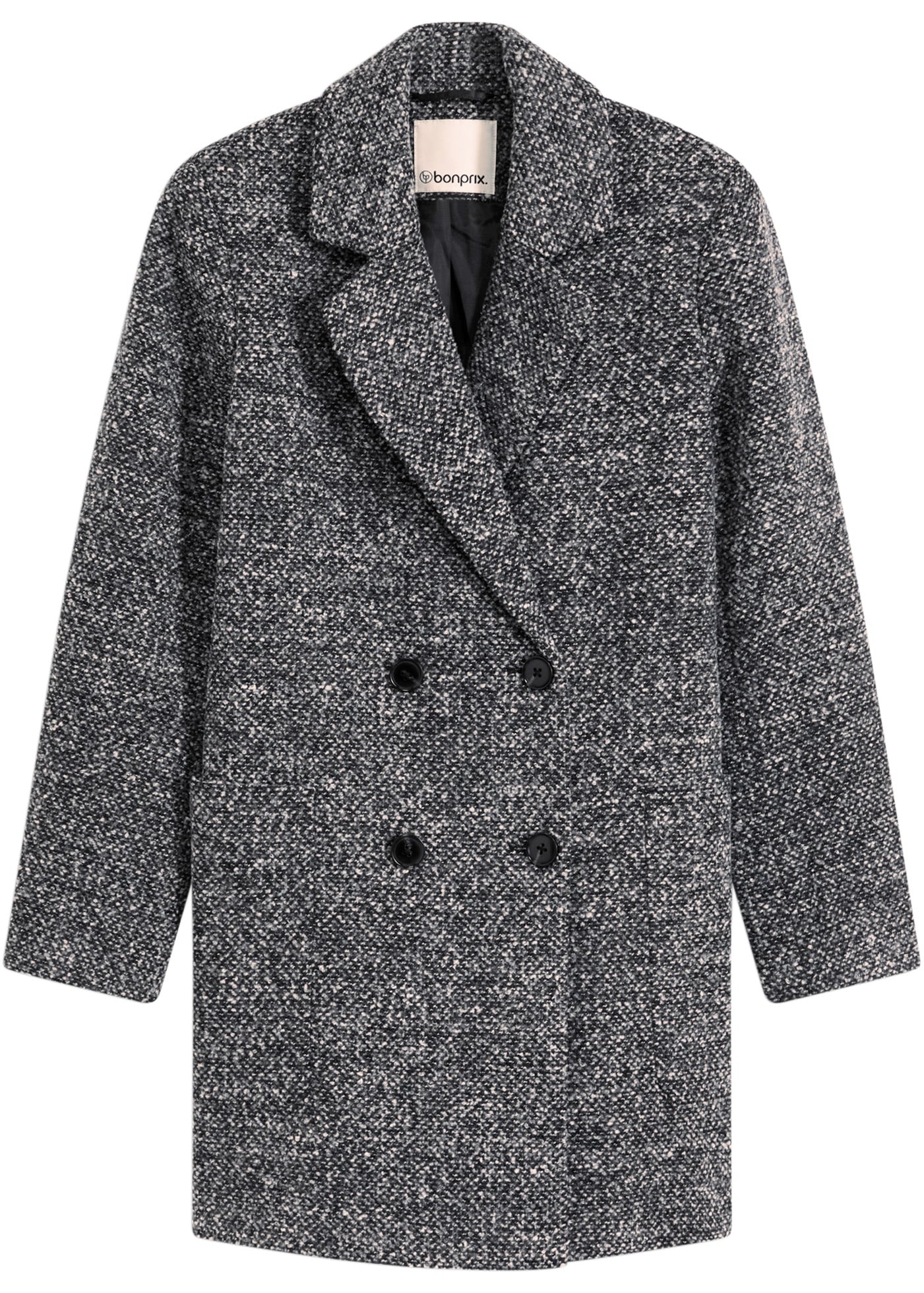 bonprix Manteau court »Kurzmantel in Wolloptik« aus Polyester und Wolle, vollständig gefüttert, lockere Passform