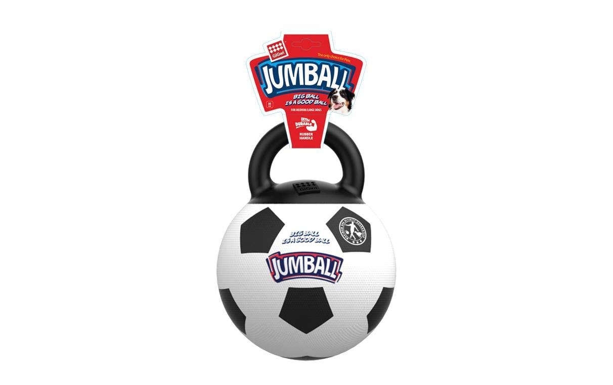 GiGwi Tier-Beschäftigungsspielzeug »Jumpball, Fussball«, Gummi-Kunststoff