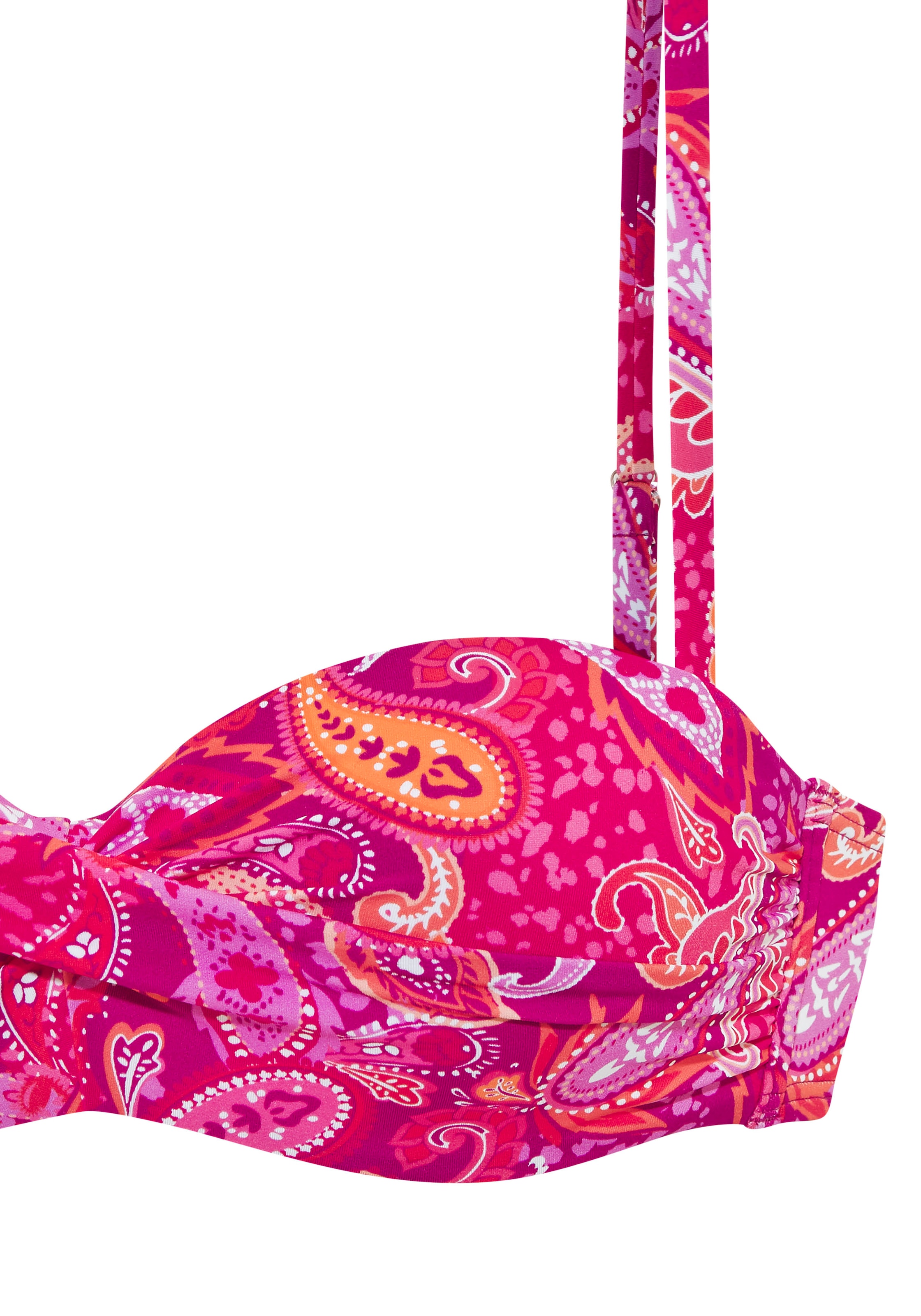 Vivance Bügel-Bandeau-Bikini-Top »Pretty«, mit modischem Paisleymuster und Wickeloptik