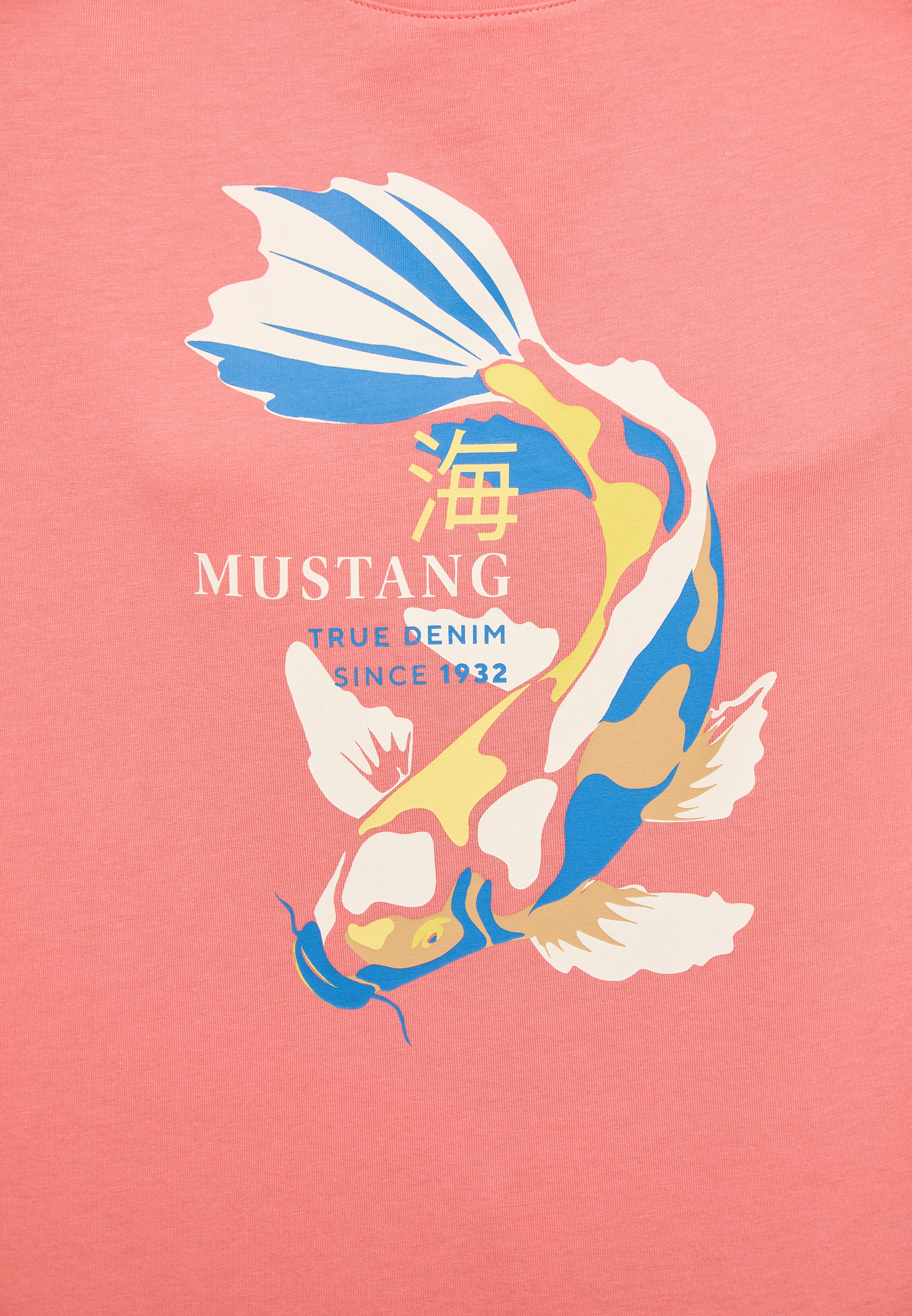 »Mustang versandkostenfrei MUSTANG bestellen Kurzarmshirt ♕ Print-Shirt«