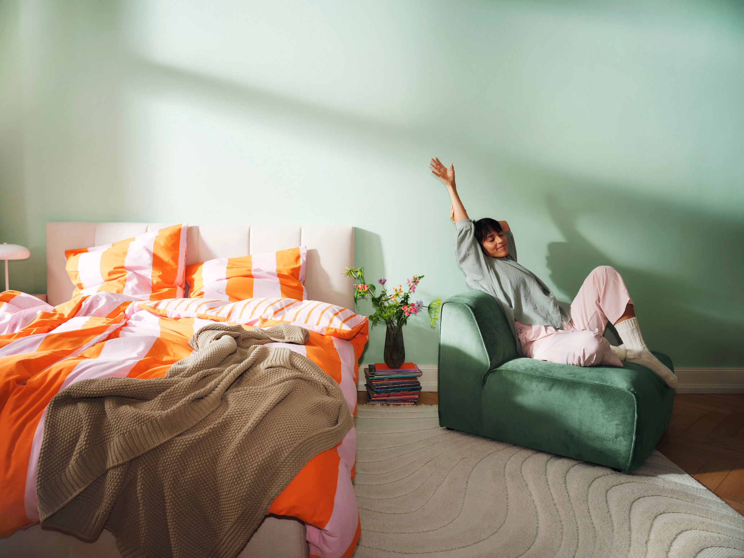 GOODproduct Teppich »Samelia mit Fransen, Wellendesign, Balkon, Camping« rechteckig 6 mm Höhe Hoch-Tief-Struktur, In- und Outdoor geeignet für Küche oder Esszimmer