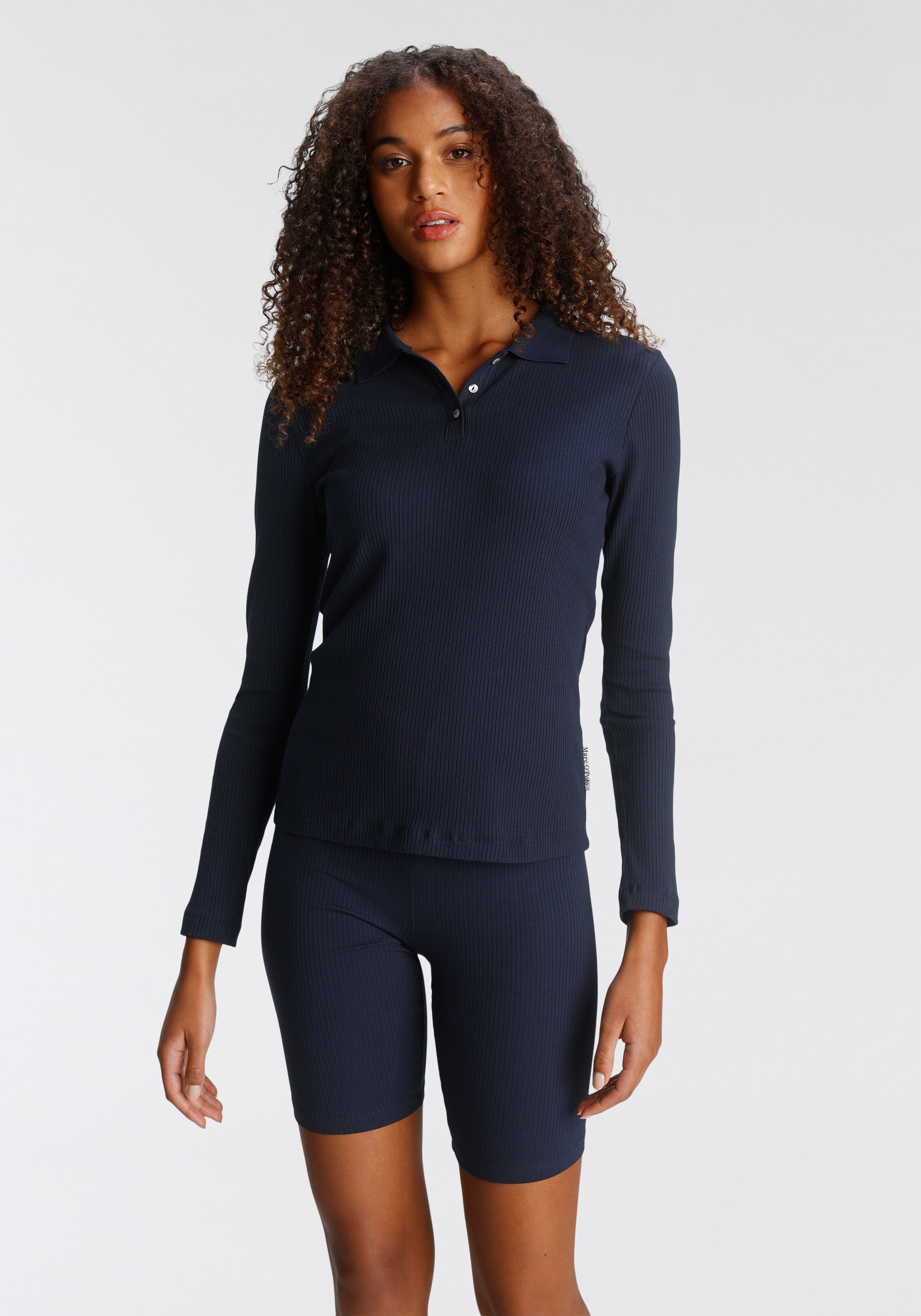 Image of Marc O'Polo Langarm-Poloshirt bei Ackermann Versand Schweiz