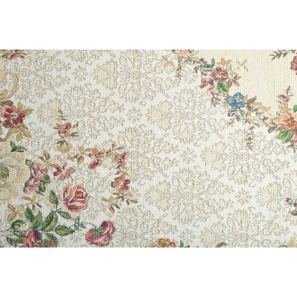 THEKO Teppich »Flomi Floral«, rechteckig, gewebt, Blumen Design, ideal im Wohnzimmer & Schlafzimmer