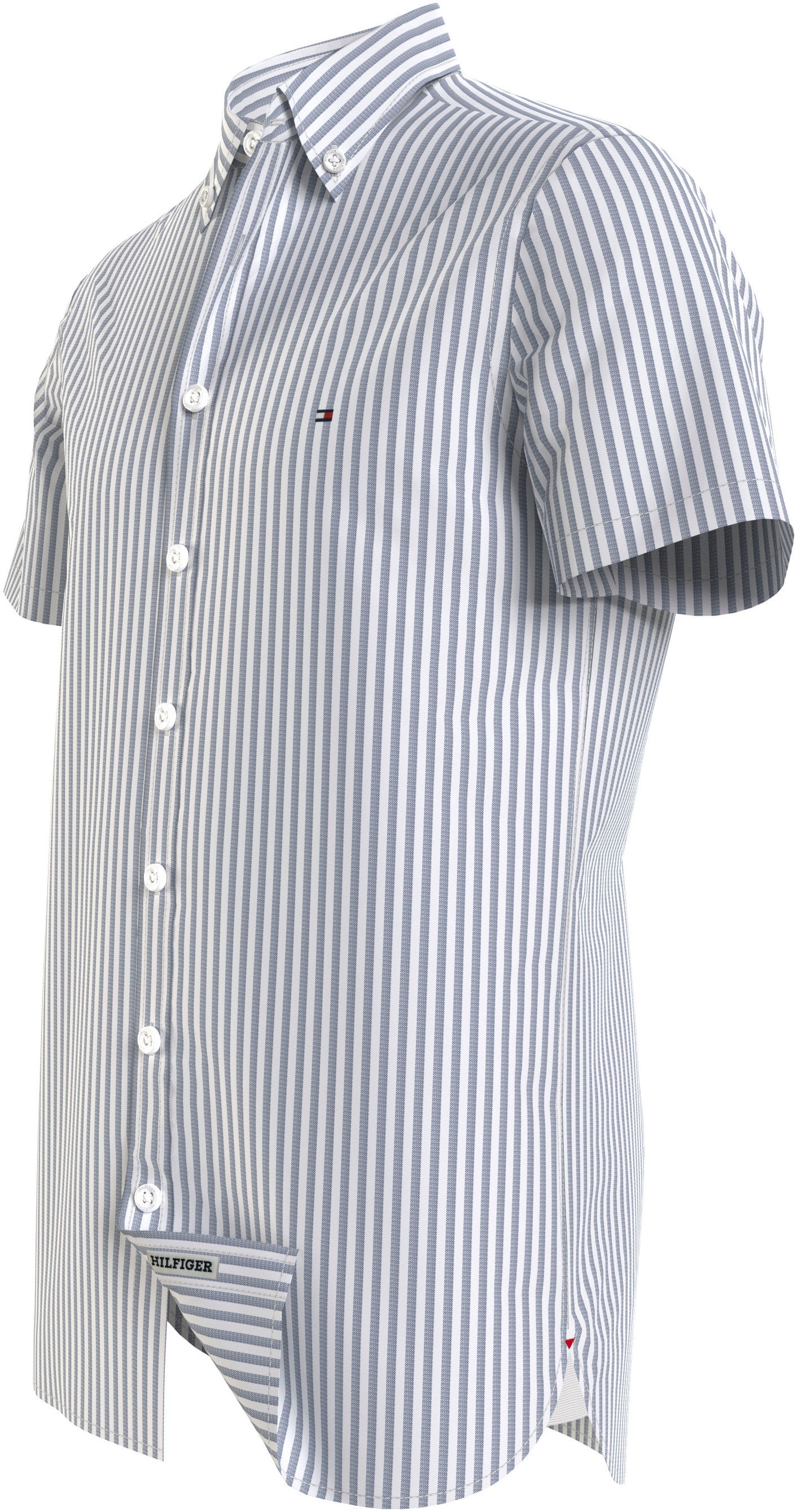 Tommy Hilfiger Kurzarmhemd »W-CO/LI CLASSIC STP RF SHIRT«, fein gestreift