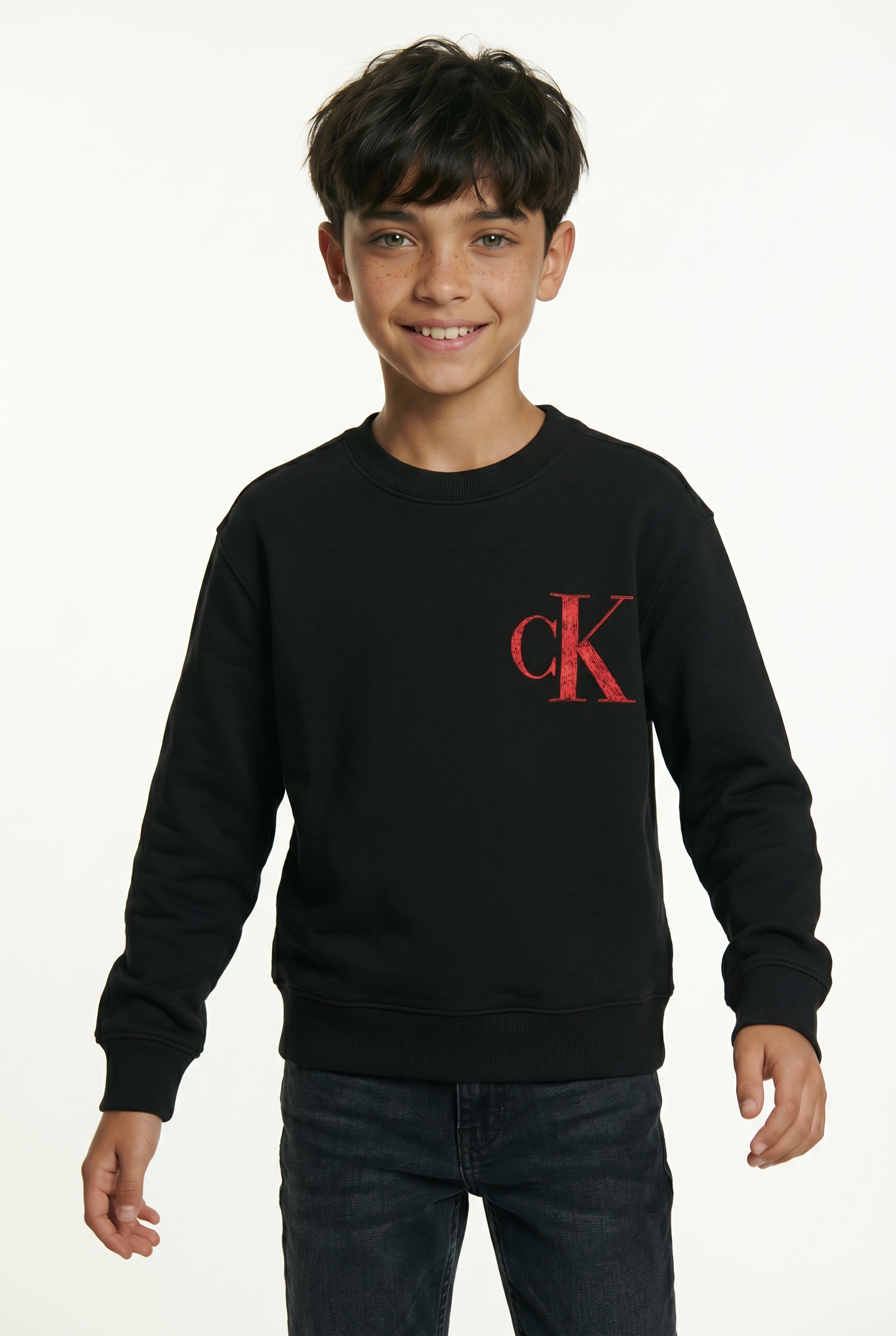Image of Calvin Klein Jeans Sweatshirt "BACK GRAPHIC TERRY CN", für Kinder bis 16 Jahre, mit grossem Druck