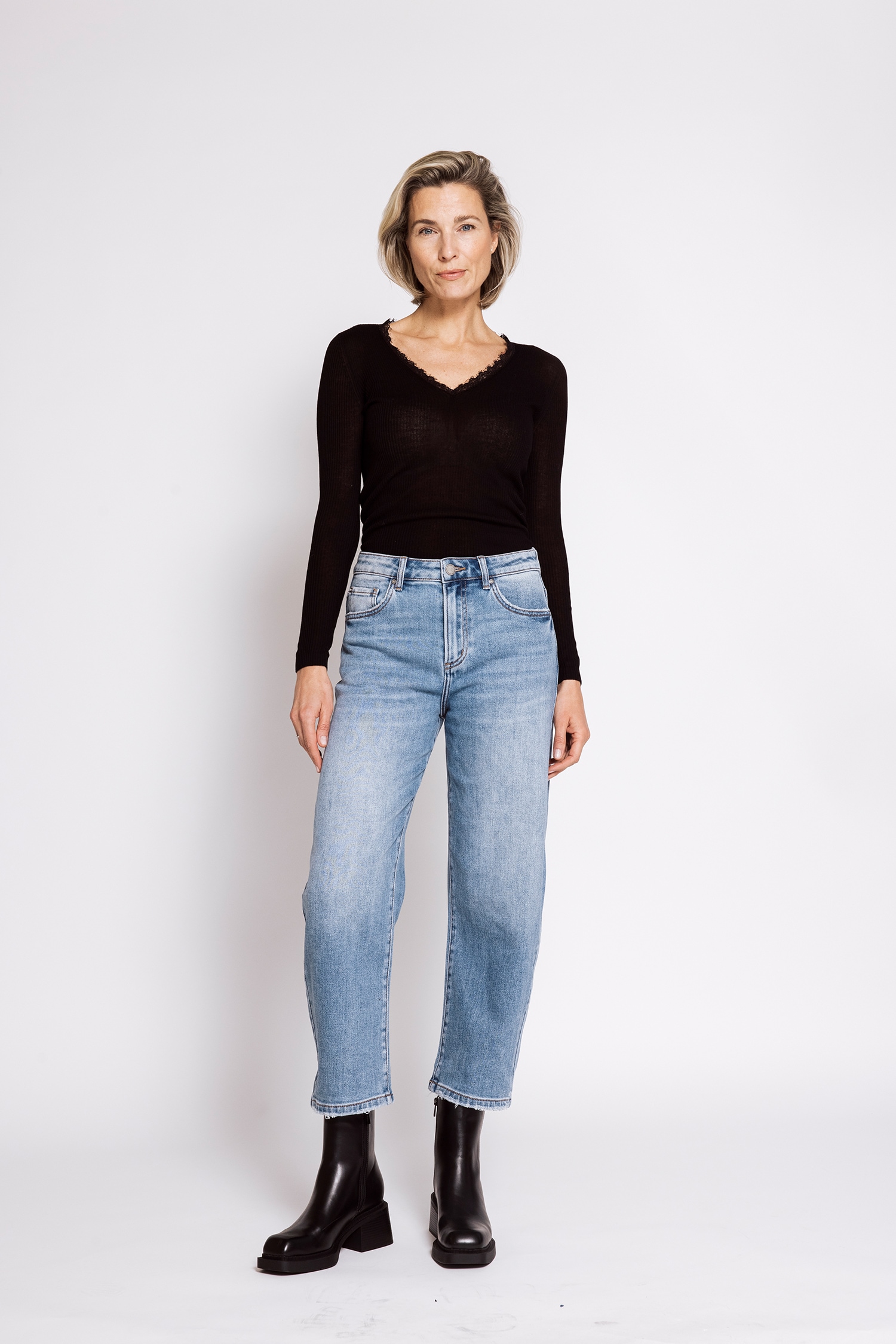 Zhrill 7/8-Jeans »IZA« bequeme Passform, gerade Beinform, 7/8-Länge, mit Animal-Print