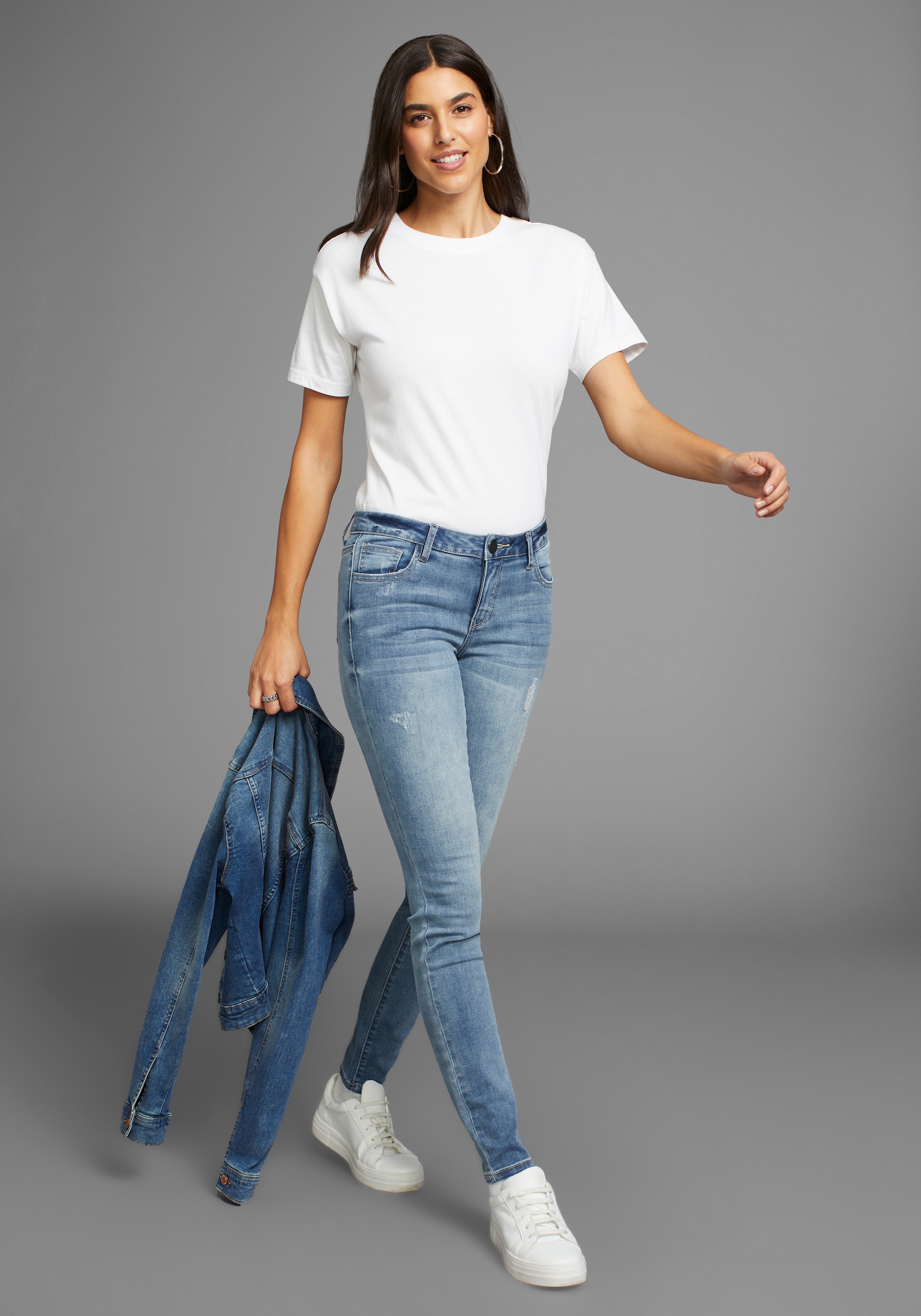 Arizona Skinny-fit-Jeans »Ultra-Stretch«, Mid Waist