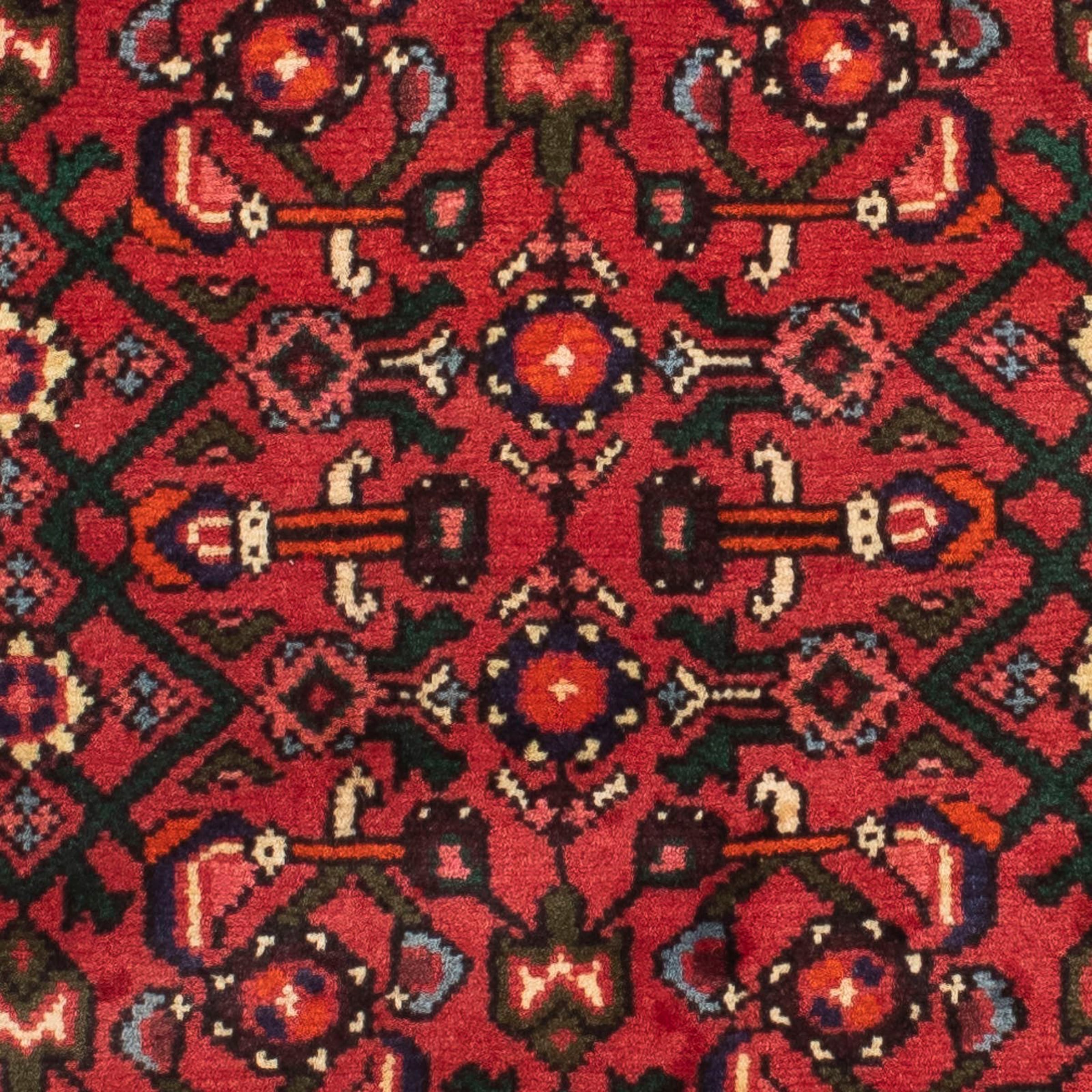 morgenland Orientteppich »Perser - Nomadic - 195 x 68 cm - dunkelrot«, rechteckig, Wohnzimmer, Handgeknüpft, Einzelstück mit Zertifikat