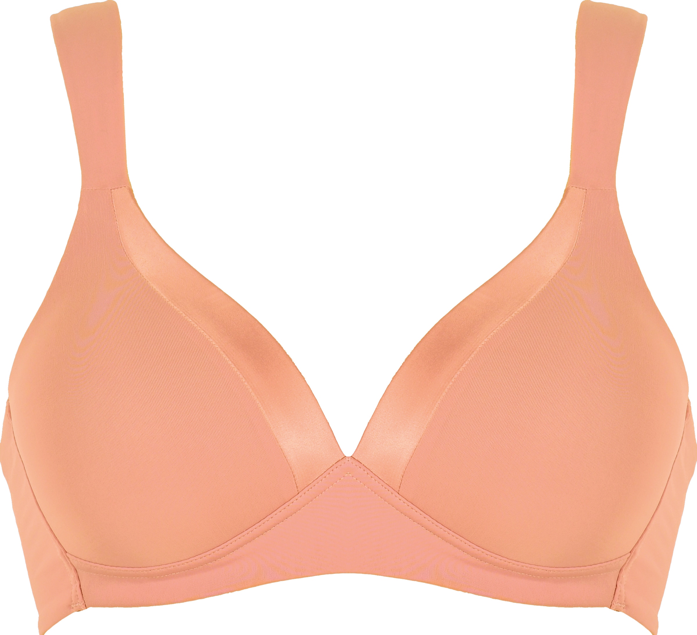 Naturana Bügelloser BH »The Wednesday«, mit Schale, Glanzband, breite Träger, weich, bequem, ohne Bügel