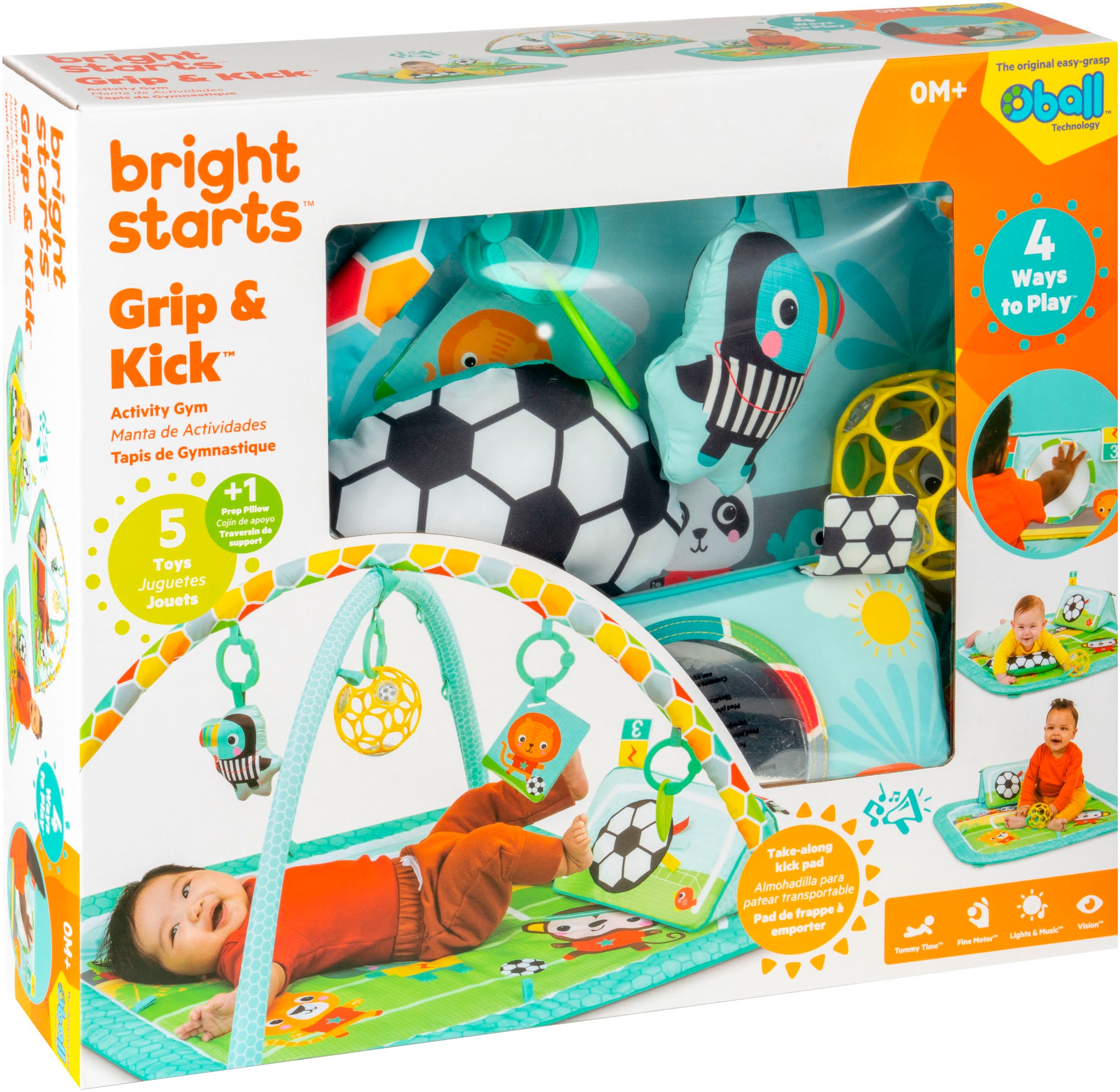 Bright Starts Arche de jeu »Grip & Kick Activity Gym« mit Licht- und Soundeffekt
