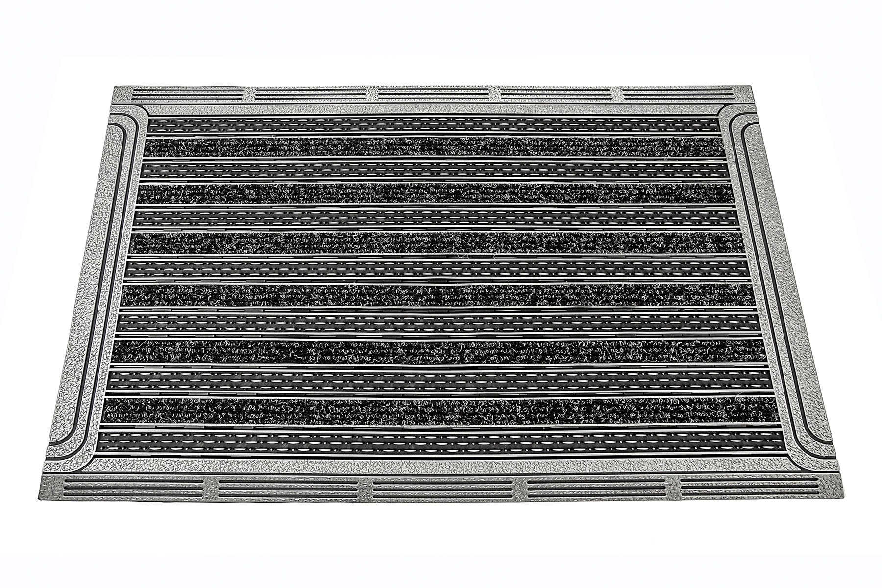 Home2Fashion Fussmatte »GridClean ST-XXL«, rechteckig, 12 mm Höhe, Schmutzfangmatte, robust & strapazierfähig, In- und Outdoor geeignet