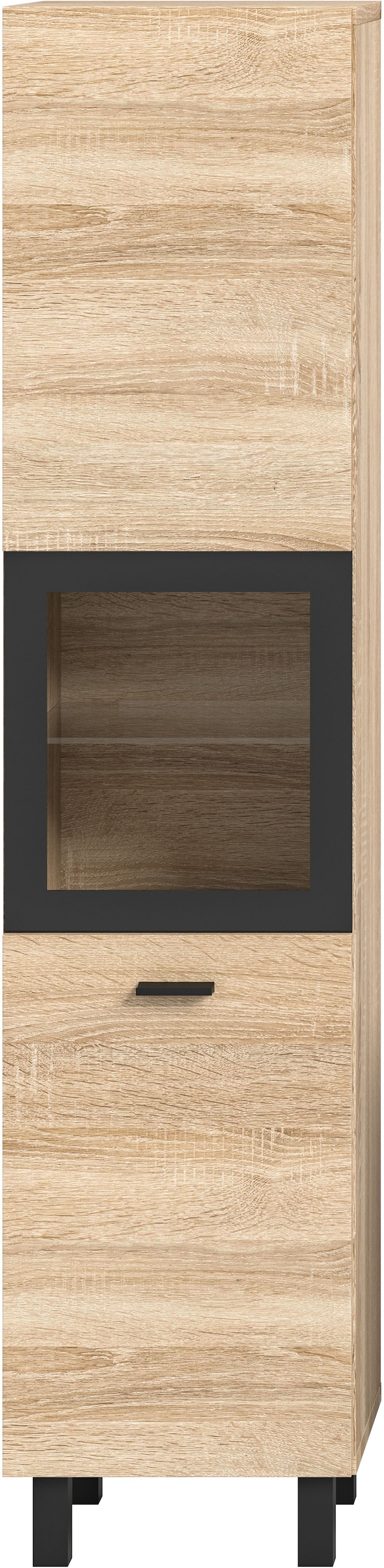 welltime Hochschrank »Tampa, Höhe 125cm, hängend oder stehend montierbar« Badschrank, Bad-Hängeschrank, Badezimmer, Bad-Möbel