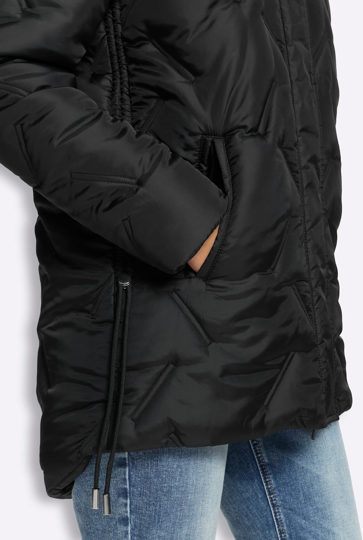 heine Langjacke mit Kapuze