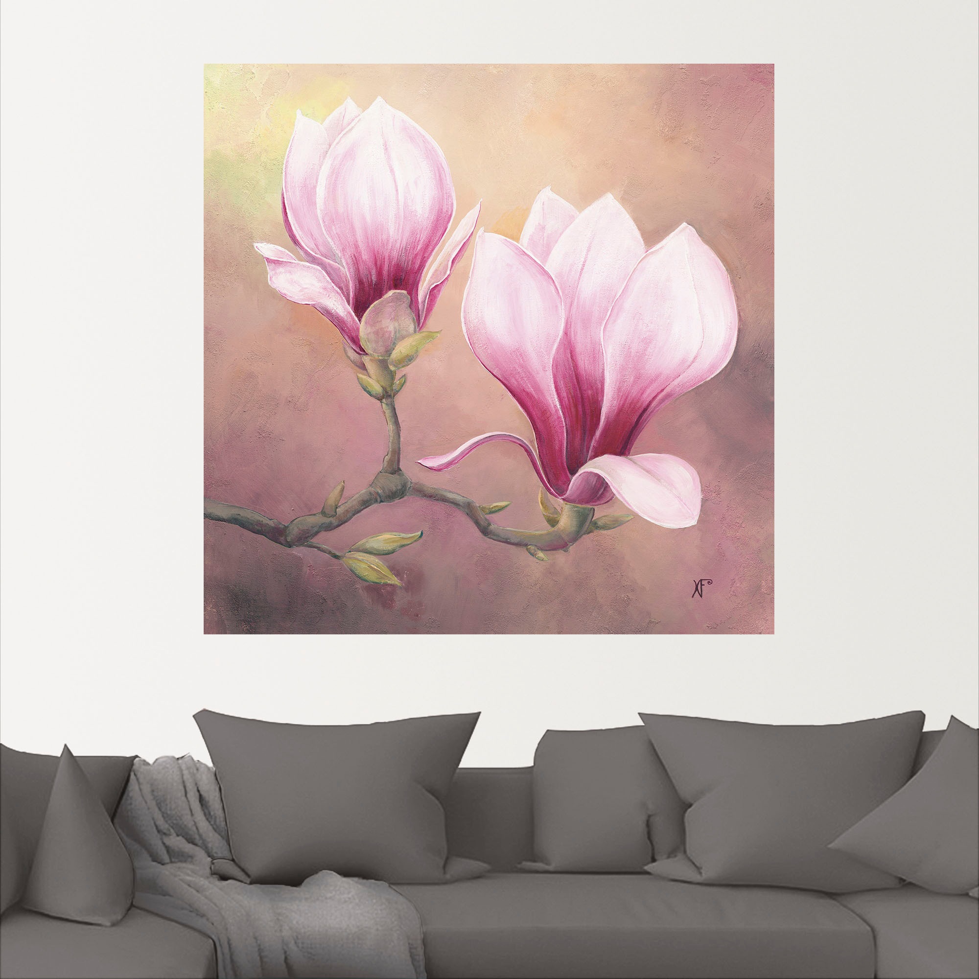Artland Wandbild »Späte Magnolie«, Blumenbilder, (1 St.), als Alubild, Leinwandbild, Wandaufkleber oder Poster in versch. Grössen