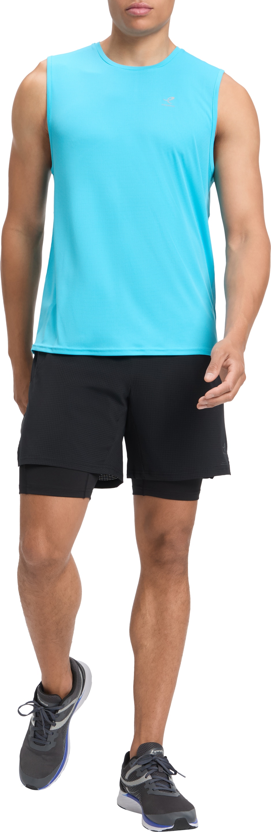 Energetics T-shirt de course »HE.-TANK-SHIRT STEFAN SL M« design sans manches, avec technologie DRY PLUS, respirant, coupe ample