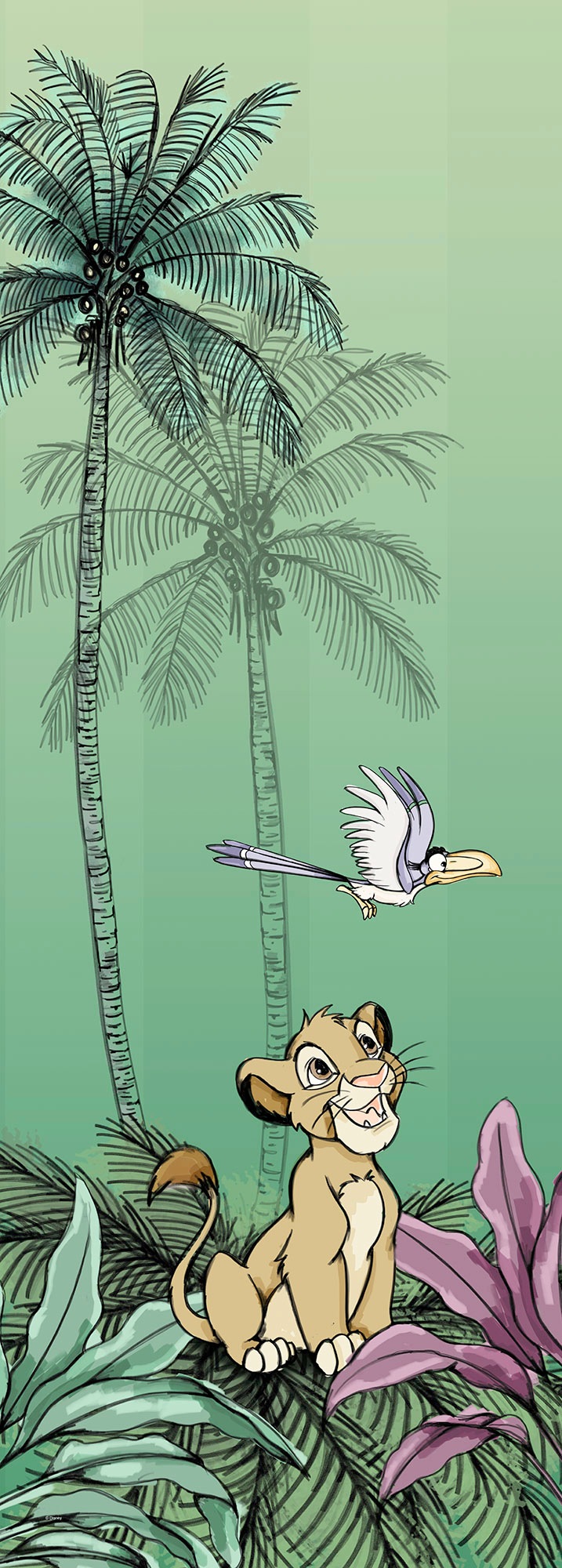 Image of Komar Fototapete »Jungle Simba«, Comic-mehrfarbig bei Ackermann Versand Schweiz