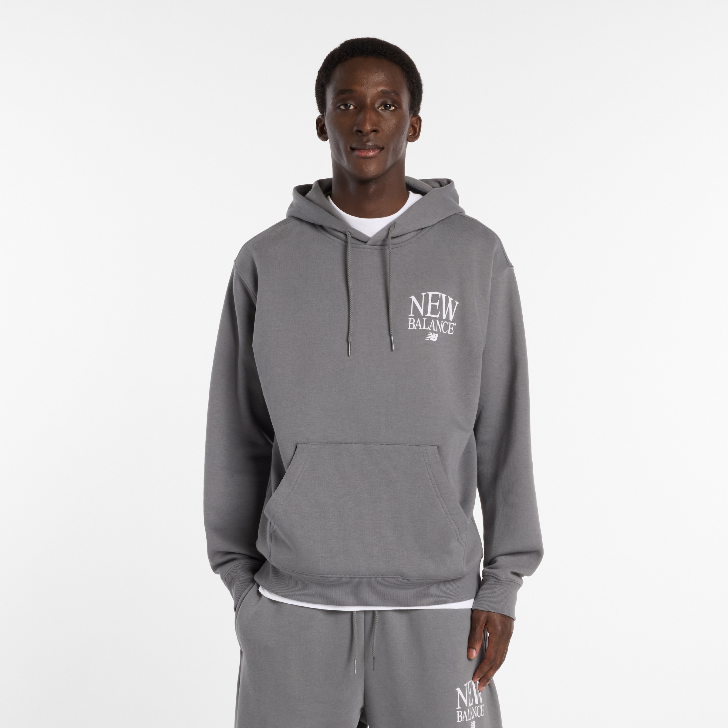 Image of New Balance Kapuzensweatshirt, mit Kordelzug, aus Baumwollmischung