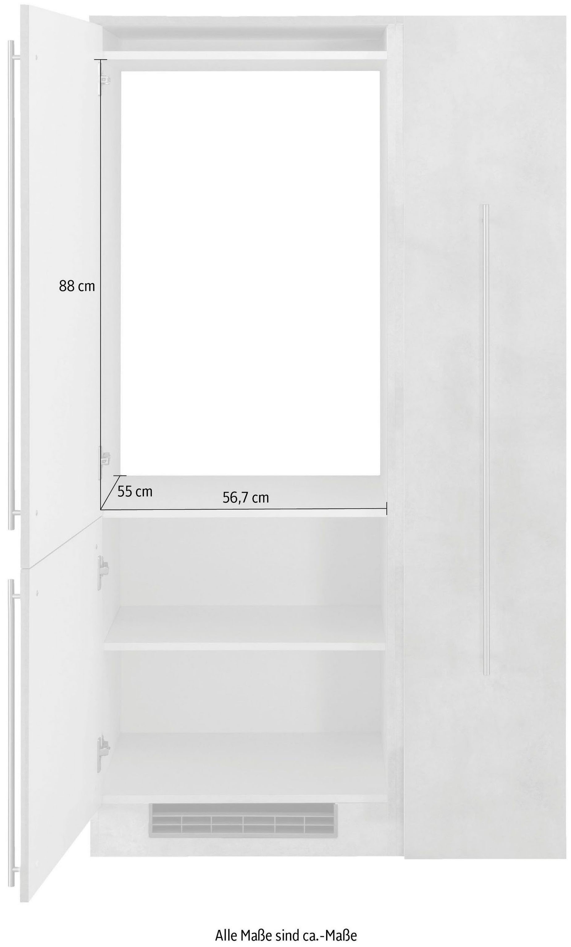 wiho Küchen Küche »Chicago«, wahlweise mit E-Geräten, Breite 90 cm