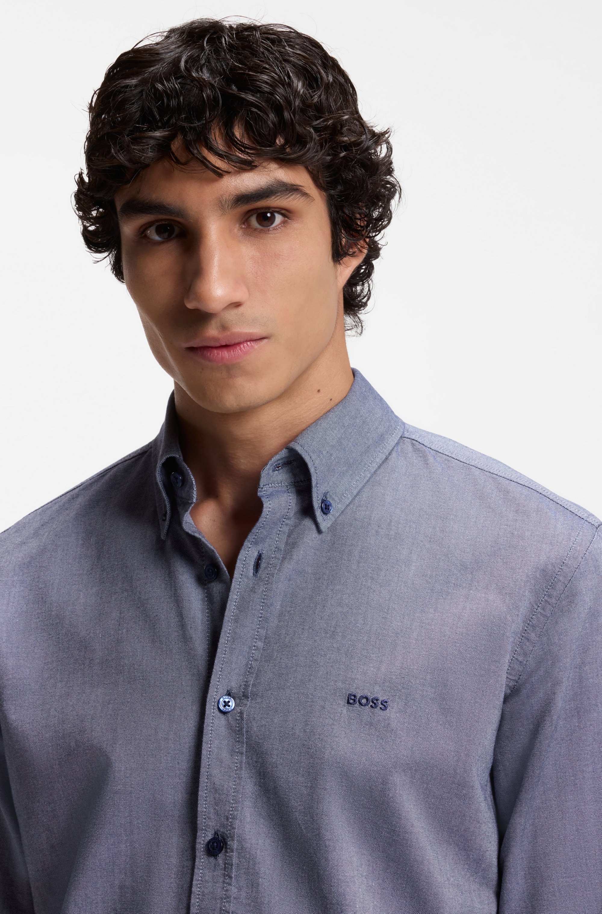 BOSS ORANGE Chemise d'affaires »Rickert« mit Button-down-Kragen