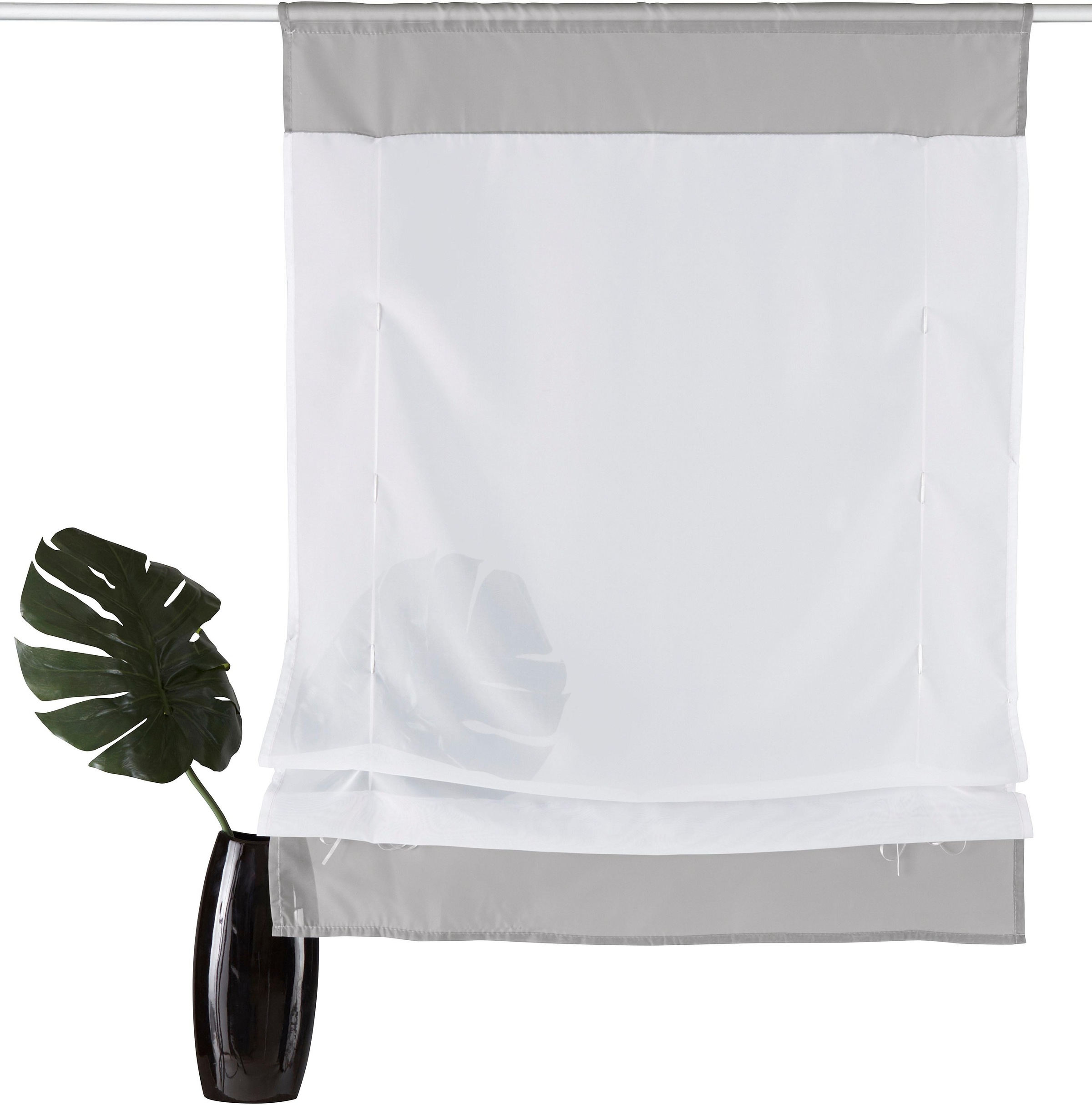 Image of my home Bändchenrollo »Xana«, mit Stangendurchzug, Bändchenrollo, Raffung mittels Bindebändern bei Ackermann Versand Schweiz