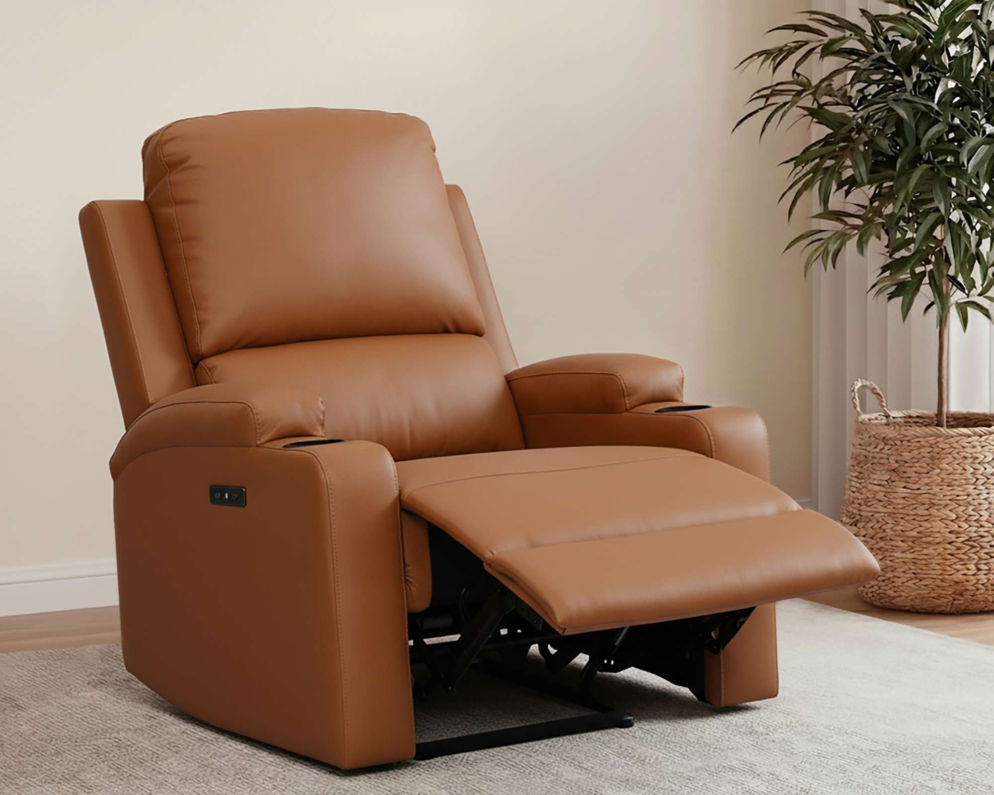 GOODproduct Fauteuil de relaxation »NAPORI Lederoptik, Kinosessel, Multimedia-Sessel« Fauteuil TV avec fonction relaxation manuelle et électrique et porte-boisson