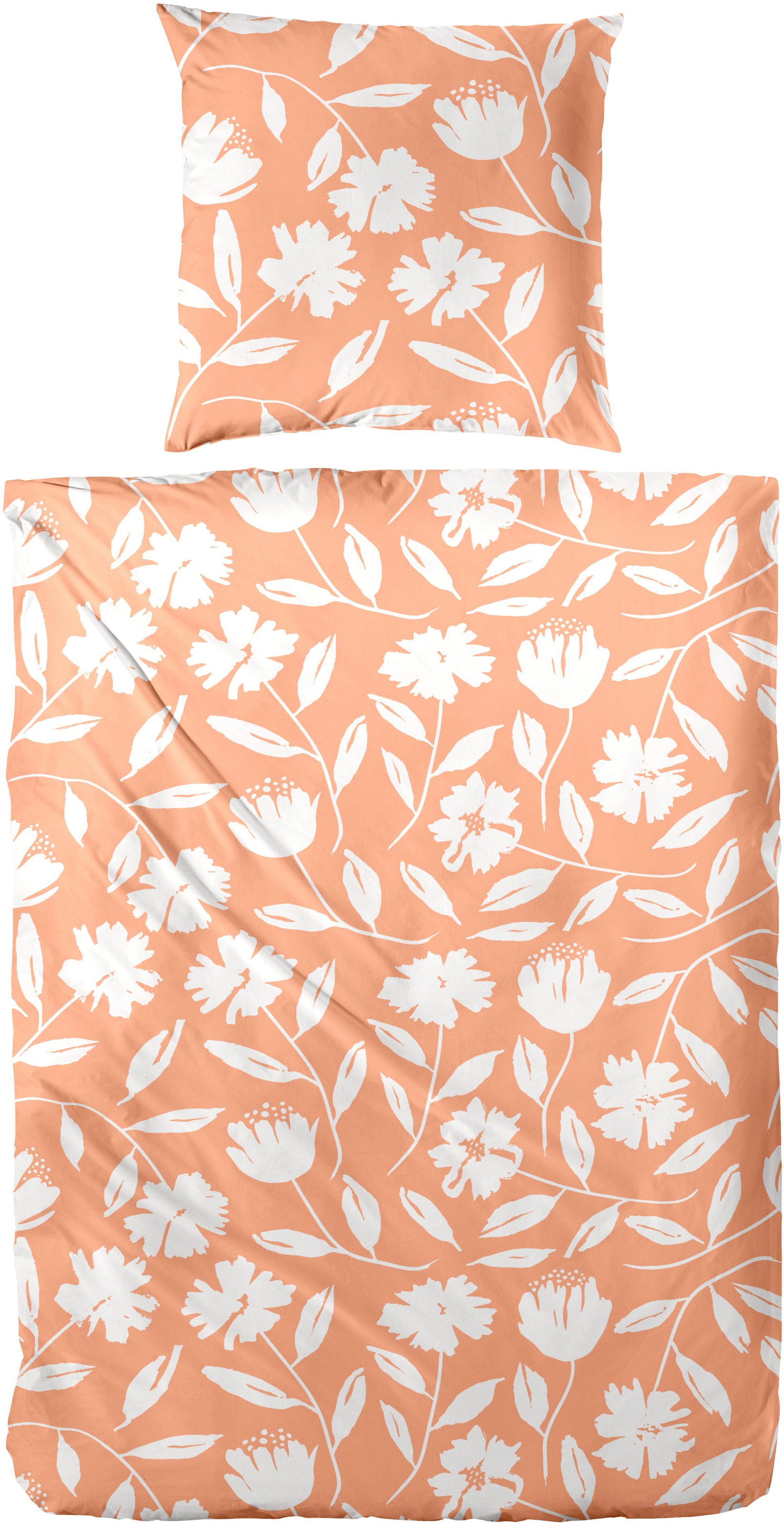 Primera Linge de lit réversible »Perkal Bettwäsche« 2 surface lisse, parfaite pour des nuits reposantes, respirante