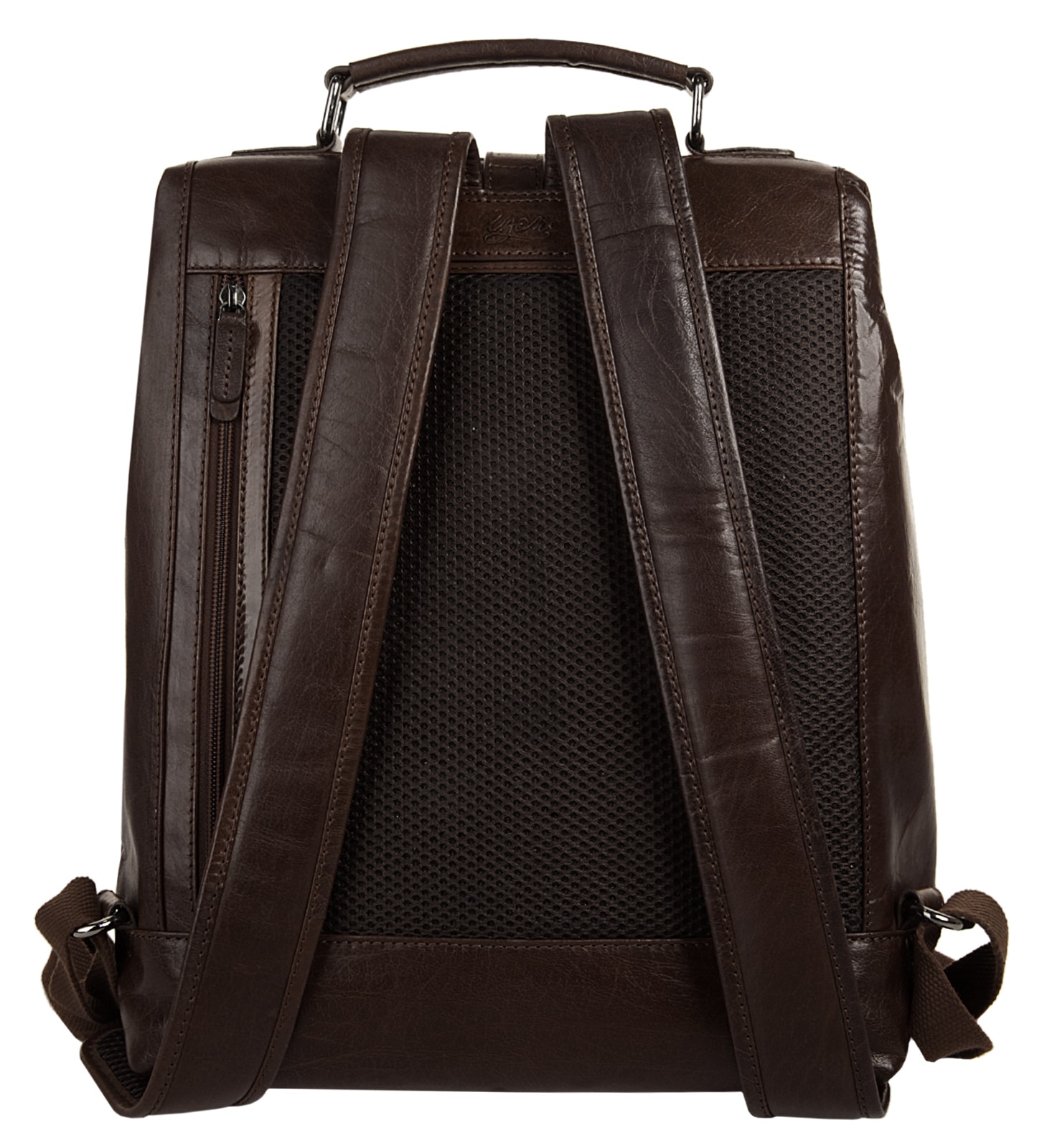X-Zone Laptoprucksack, echt Leder