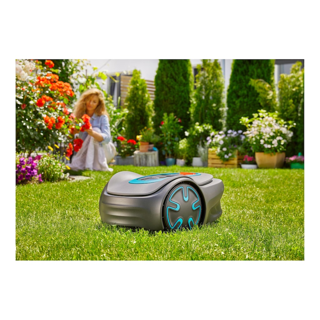 GARDENA Rasenmähroboter »Sileno minimo 25«, Hebesensor, Neigungssensor, Schnitthöheneinstellung