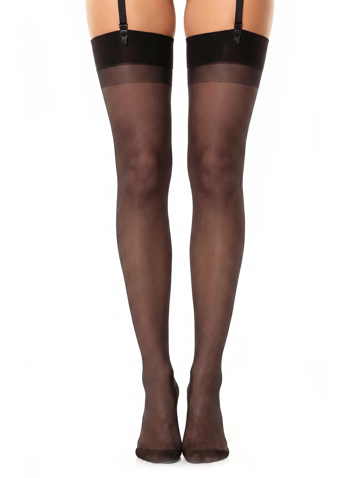 GLAMORY Bas jarretière »Delight« 20 1 Couple tlg. en transparence soyeuse mate