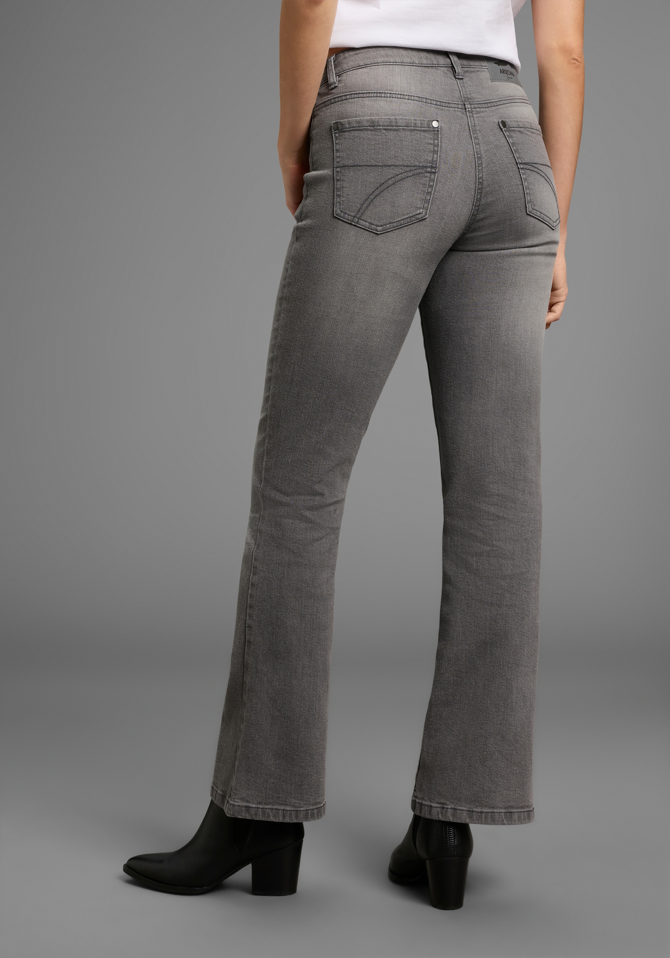 Arizona Bootcut-Jeans, hohe Leibhöhe