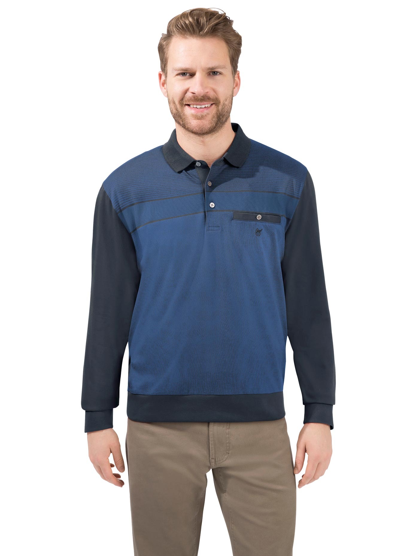 Image of Hajo Langarm-Poloshirt »Langarm-Poloshirt«, (1 tlg.) bei Ackermann Versand Schweiz