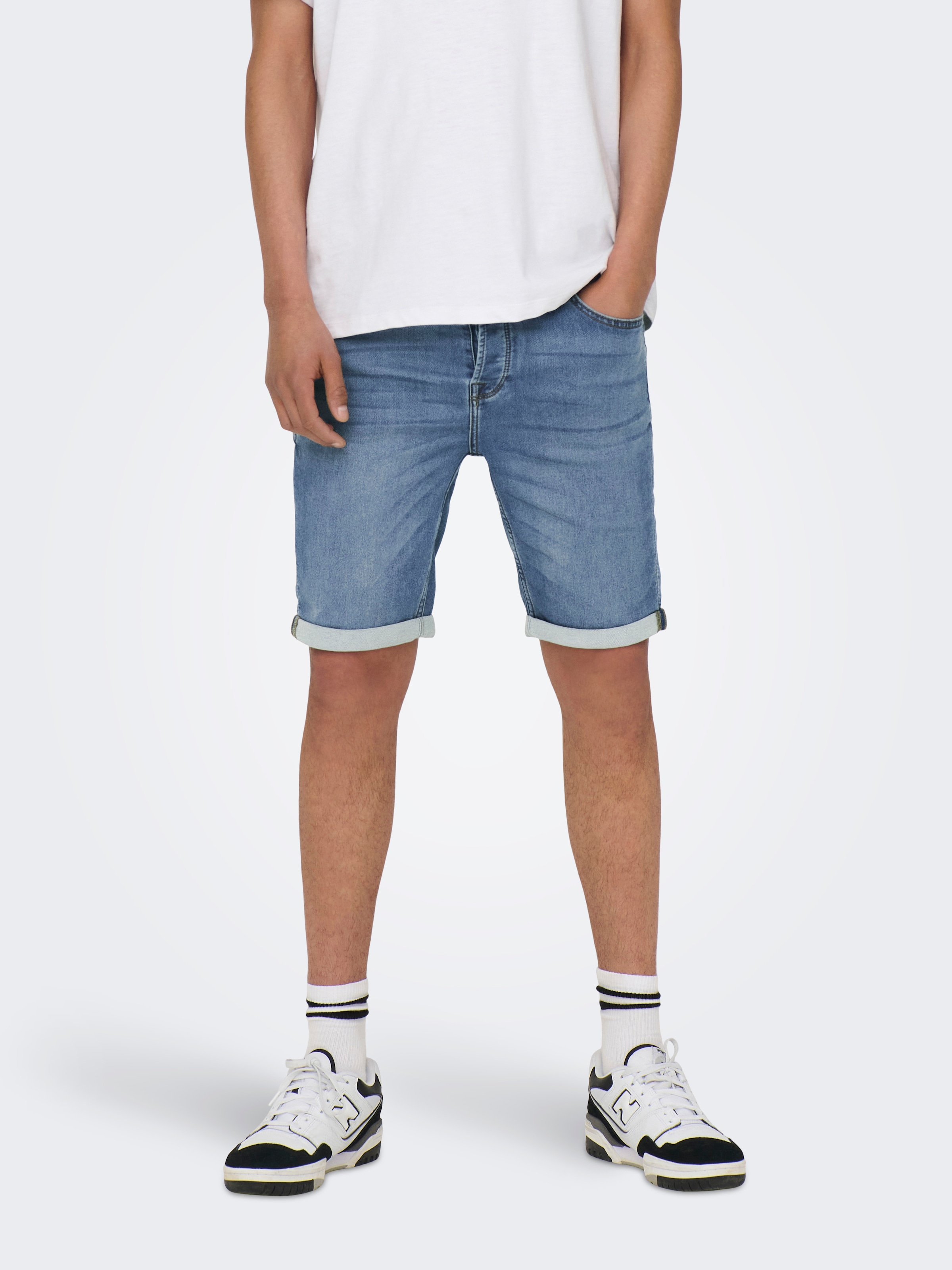 ONLY & SONS Jeansshorts »ONSPLY LIGHT BLUE 5189 SHORTS DNM NOOS«