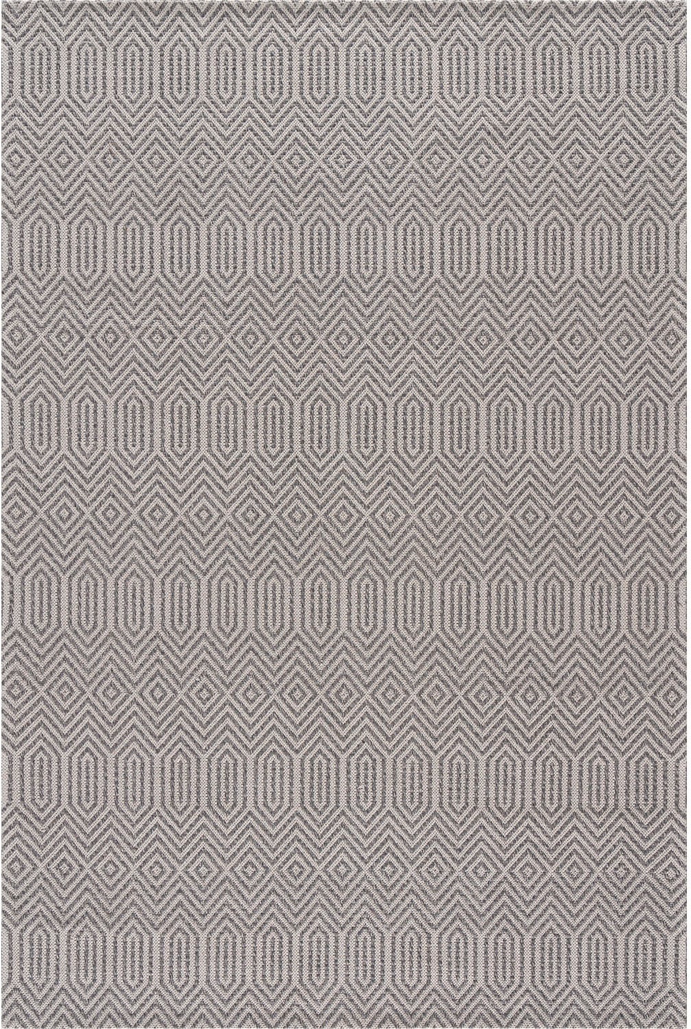 Carpet City Teppich Rauten-Optik, »Cotton«, Baumwolle, Flachgewebe, 100% rechteckig, günstig! Pflegeleicht