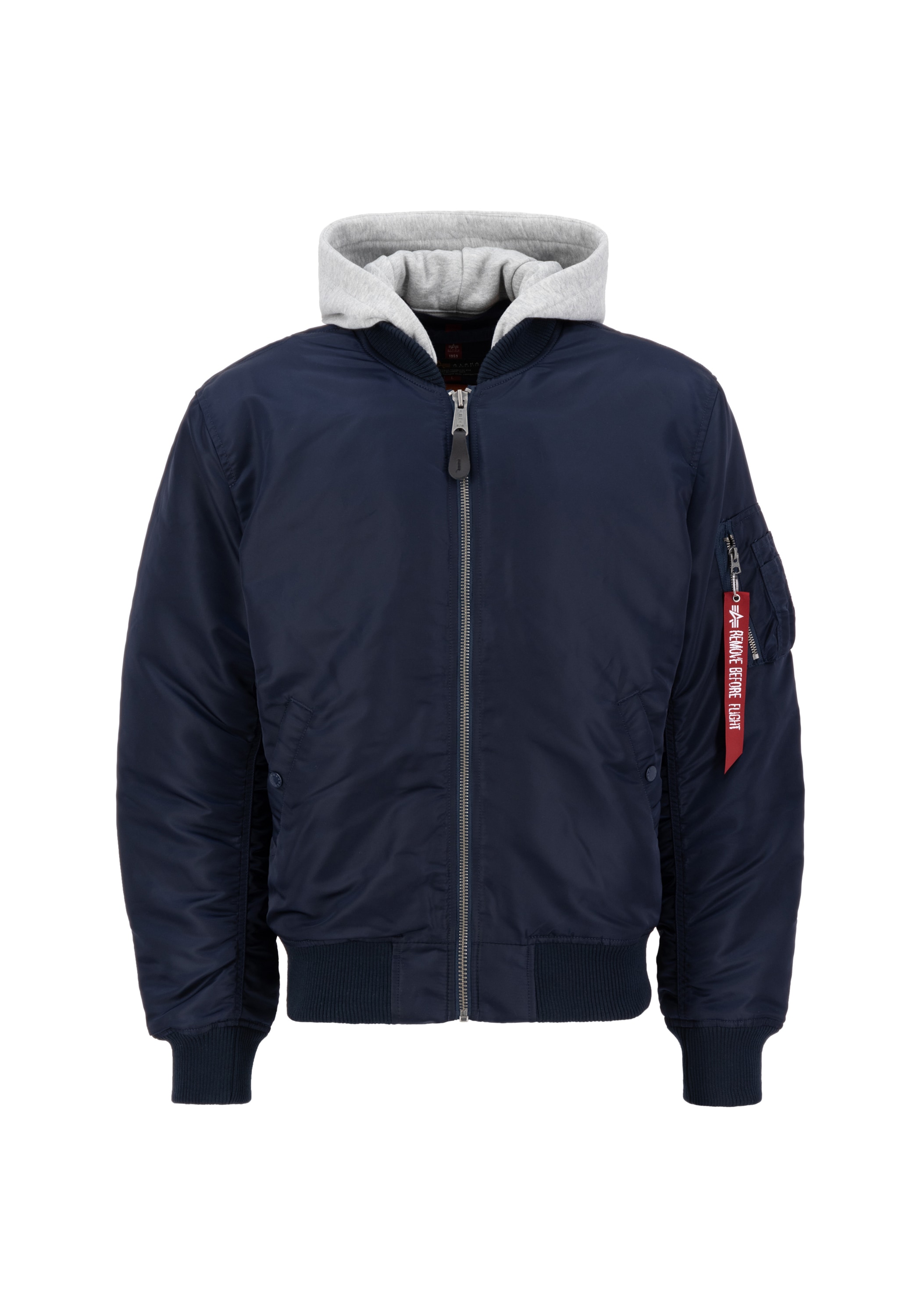 Image of Alpha Industries Bomberjacke "MA-1 Zip Hood Back EMB"