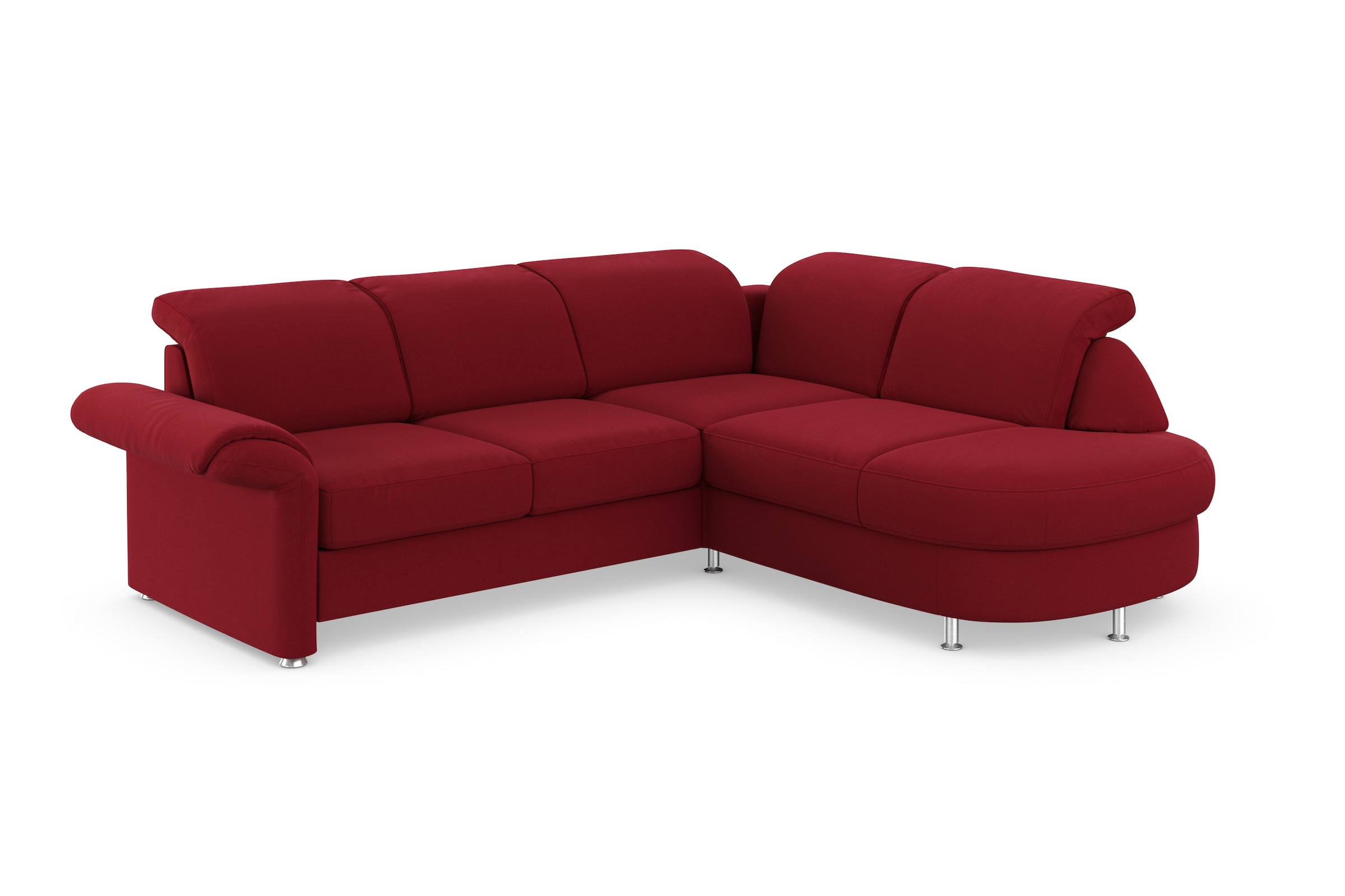 sit&more Ecksofa »Apulia L-Form«, wahlweise Bettfunktion, Bettkasten und Kopf- und Armteilverstellung
