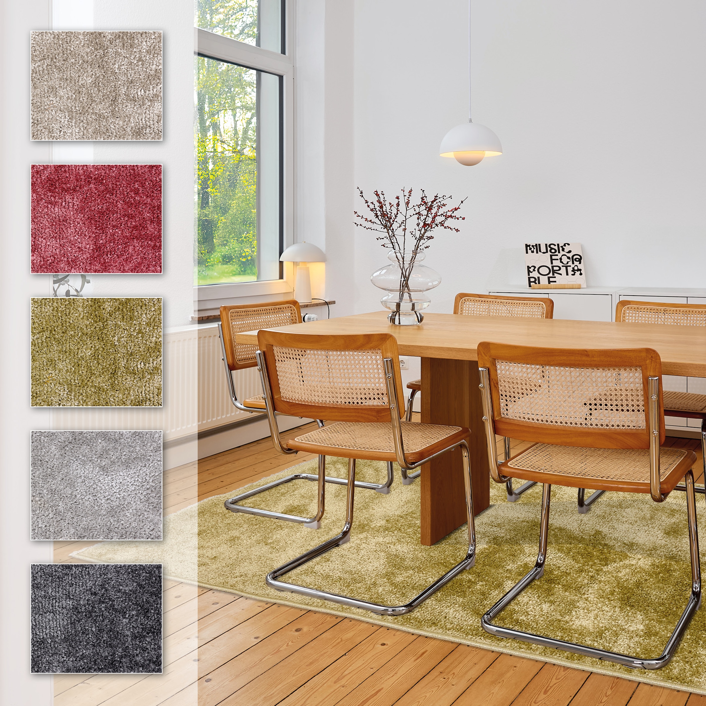 Image of ASTRA Teppich "Stevie 250" rechteckig 9 mm Höhe weicher Kurzflor, gewebt, Wohnzimmer, Schlafzimmer