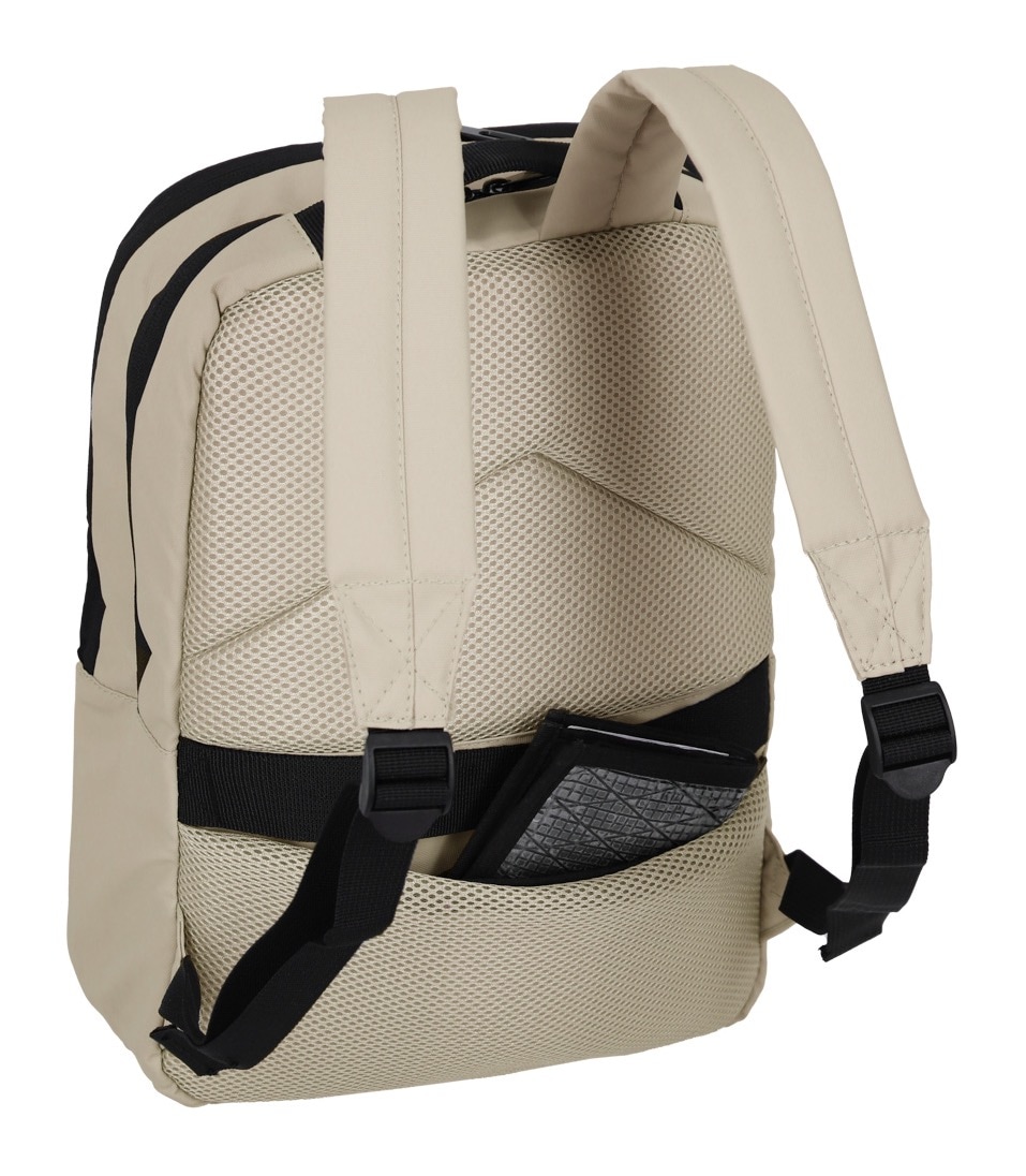 travelite Sac de jour »BASICS Plane Rucksack mit Laptopfach« avec compartiment rembourré pour ordinateur portable et compartiment sécurisé