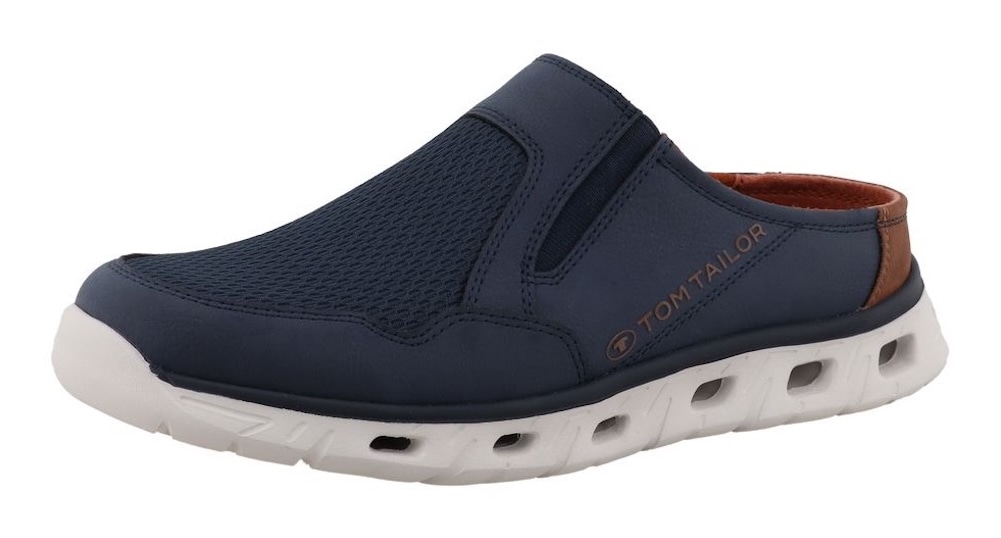 Image of TOM TAILOR Clog "Valter" Schlupfschuh, Sommerschuh mit komfortablen Stretcheinsätzen