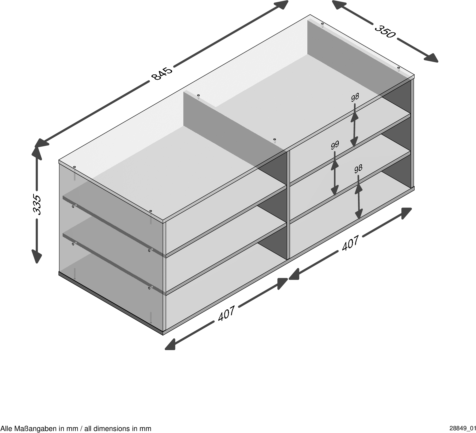 FMD Regalelement »Calvia 15«