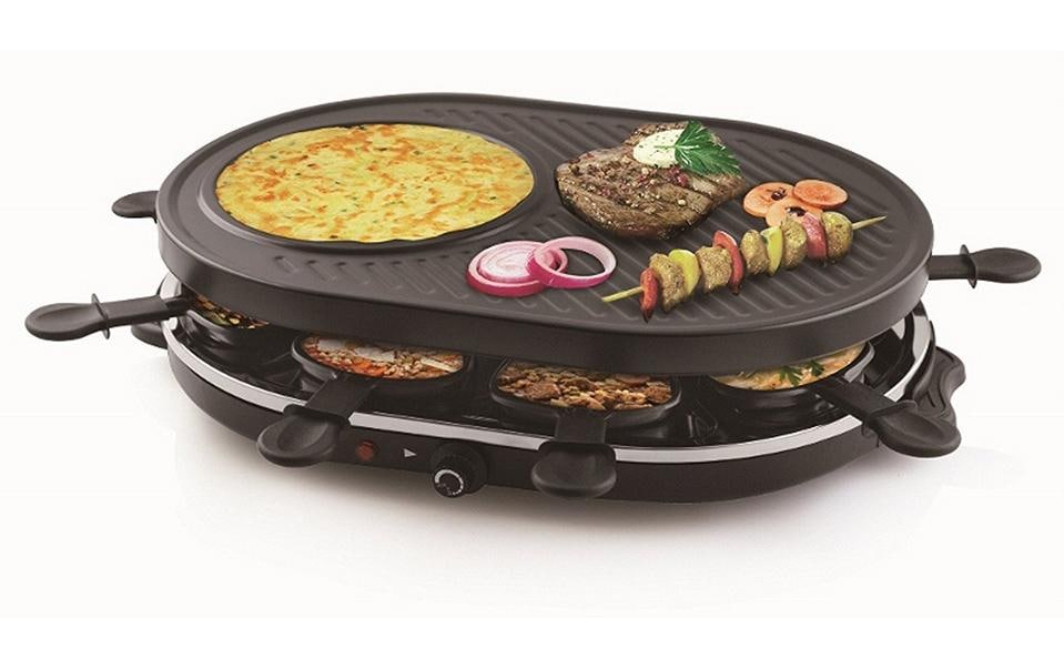 Tristar Raclette »RA2996, 8 Personen«, 8 St. Raclettepfännchen, 1200 W