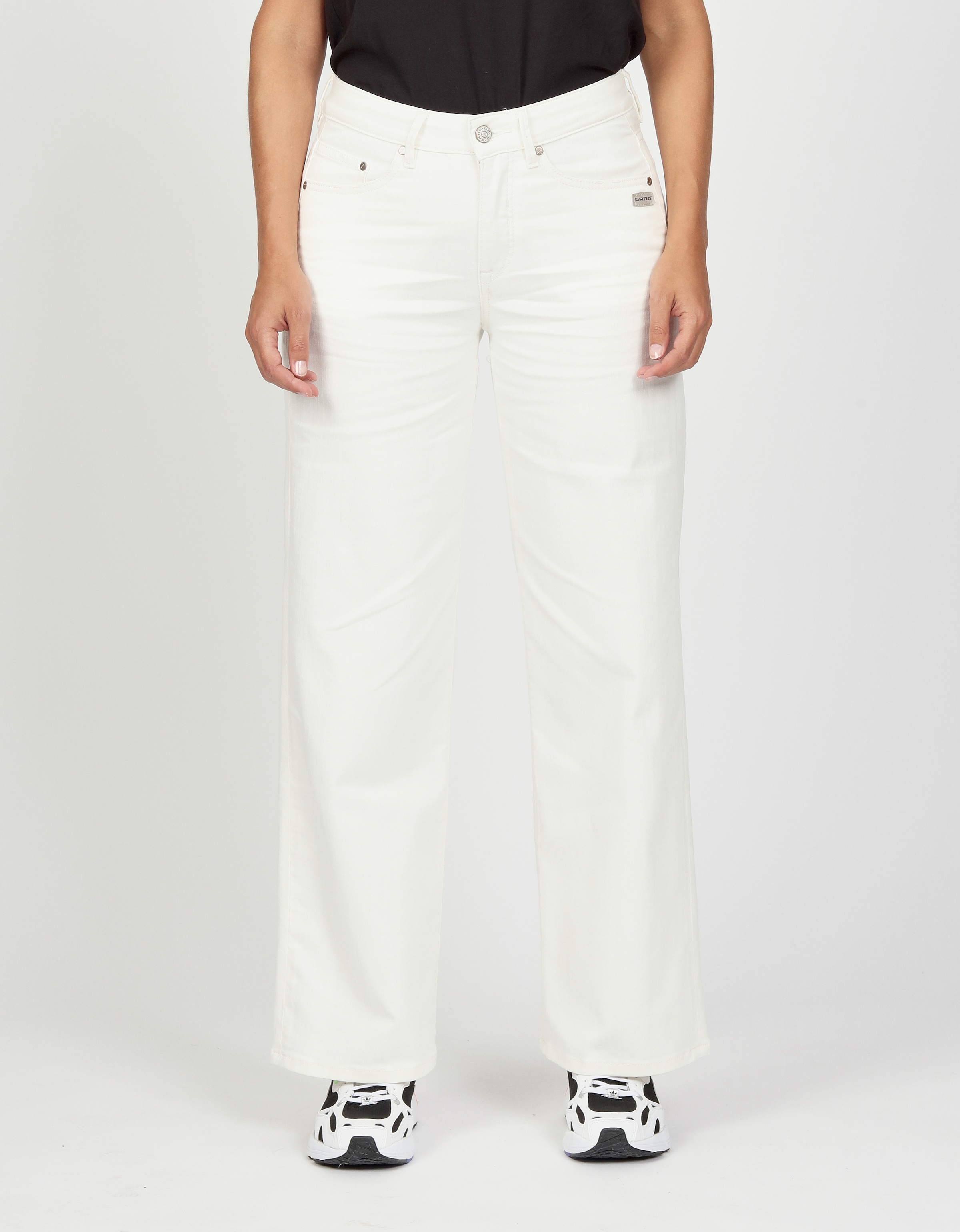 Image of GANG Weite Jeans "94CARLOTTA" weiter Fit im bodenlangen Palazzo-Style