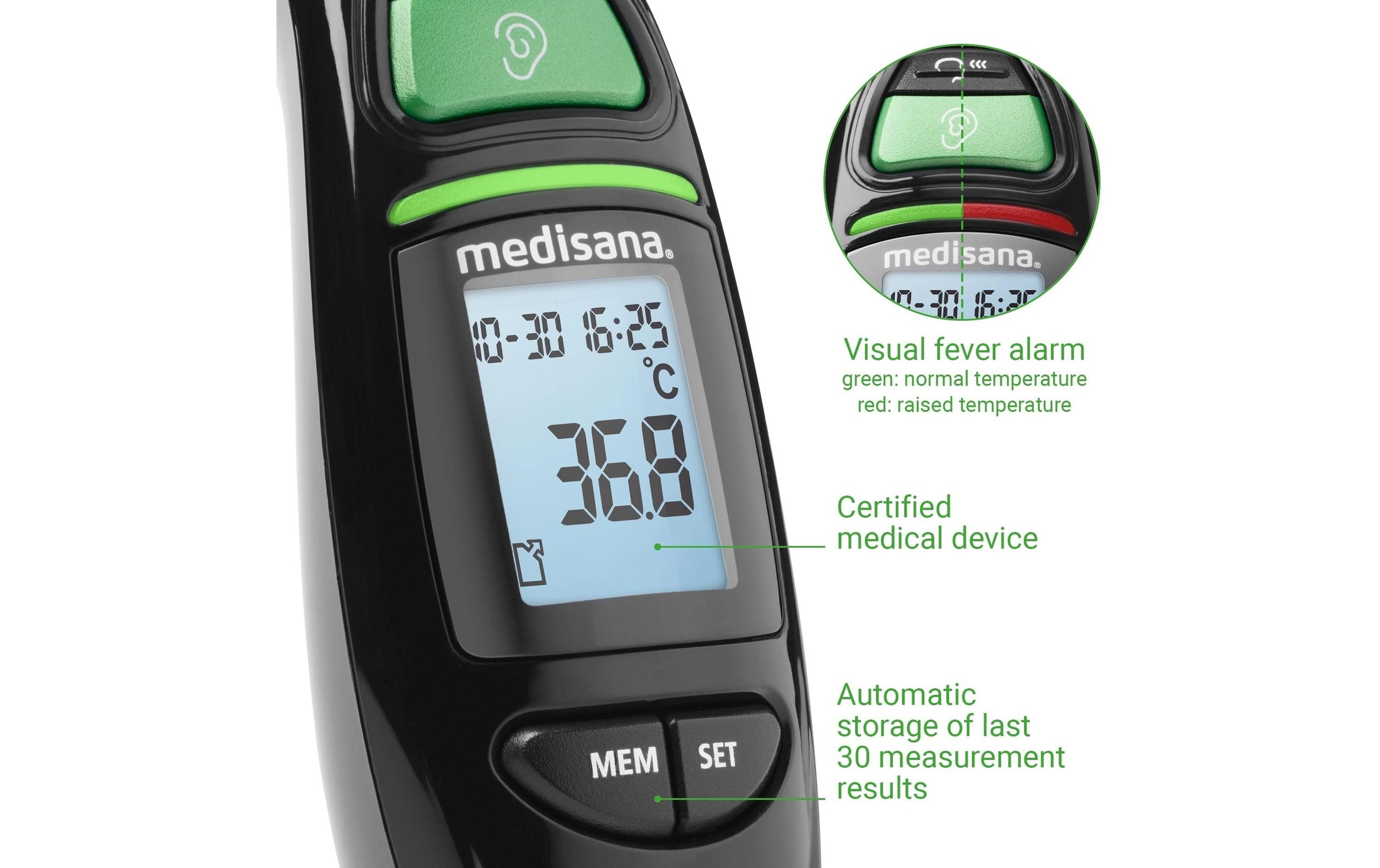 Medisana Fieberthermometer »TM750 BL«