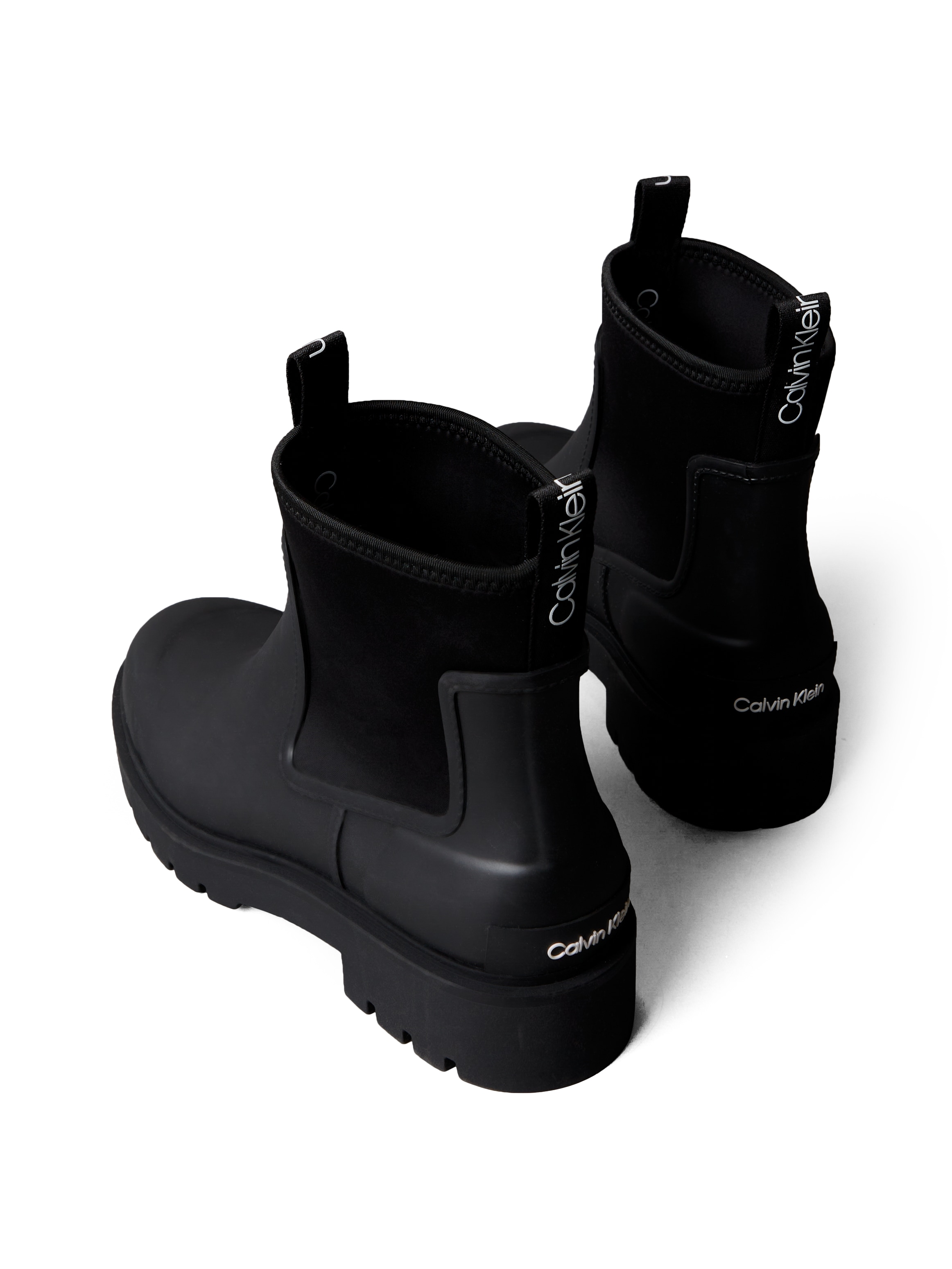 Calvin Klein Jeans Bottines chelsea »COMBAT RAIN BOOT«  bottines à talon bloc, bottines à enfiler, bottes de pluie avec languette