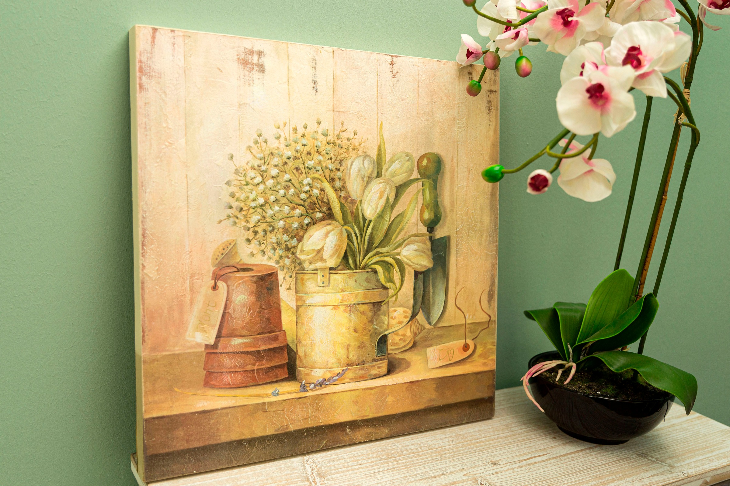 Wanddeko, 50x50 Blumen, Myflair Motiv & Accessoires cm, Möbel Wandbild »Elin«, Wohnzimmer kaufen