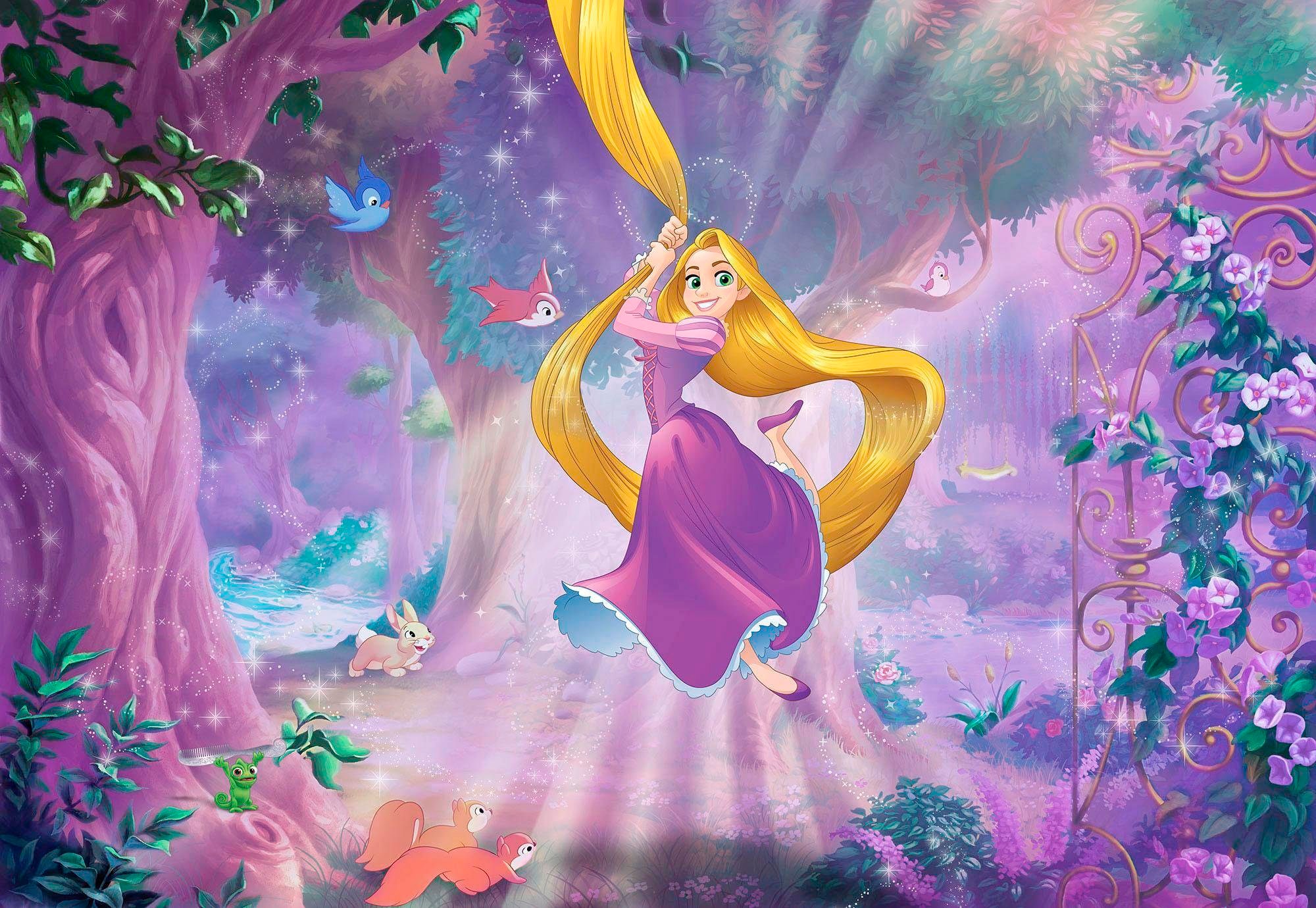 Image of Komar Fototapete "Rapunzel - Grösse 368 x 254 cm" bedruckt glatt Kinderzimmer
