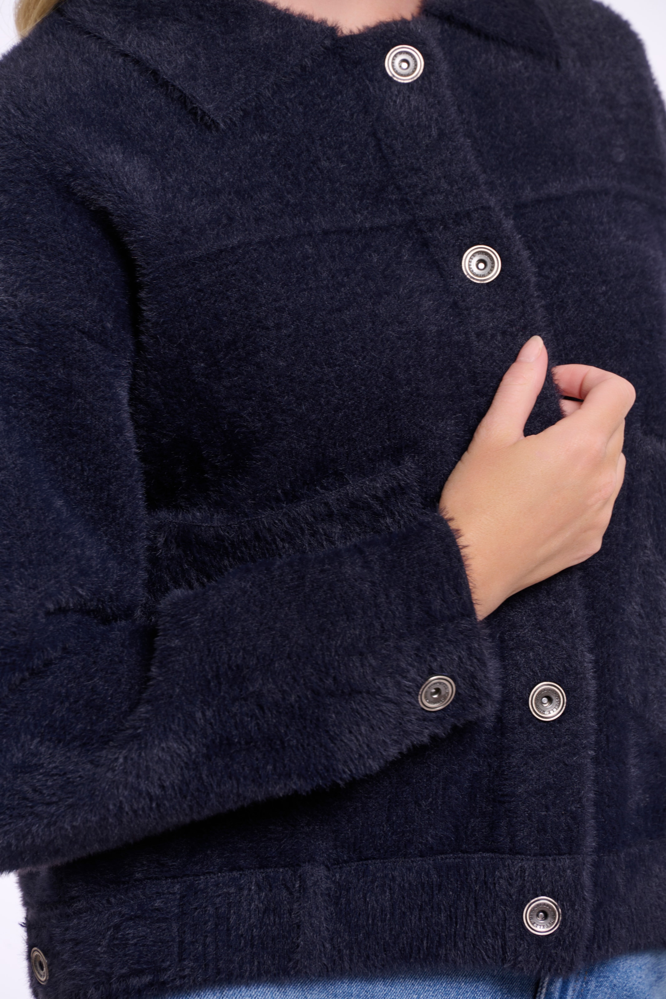 Rino & Pelle Strickjacke »BUBBLY« mit flauschiger Optik