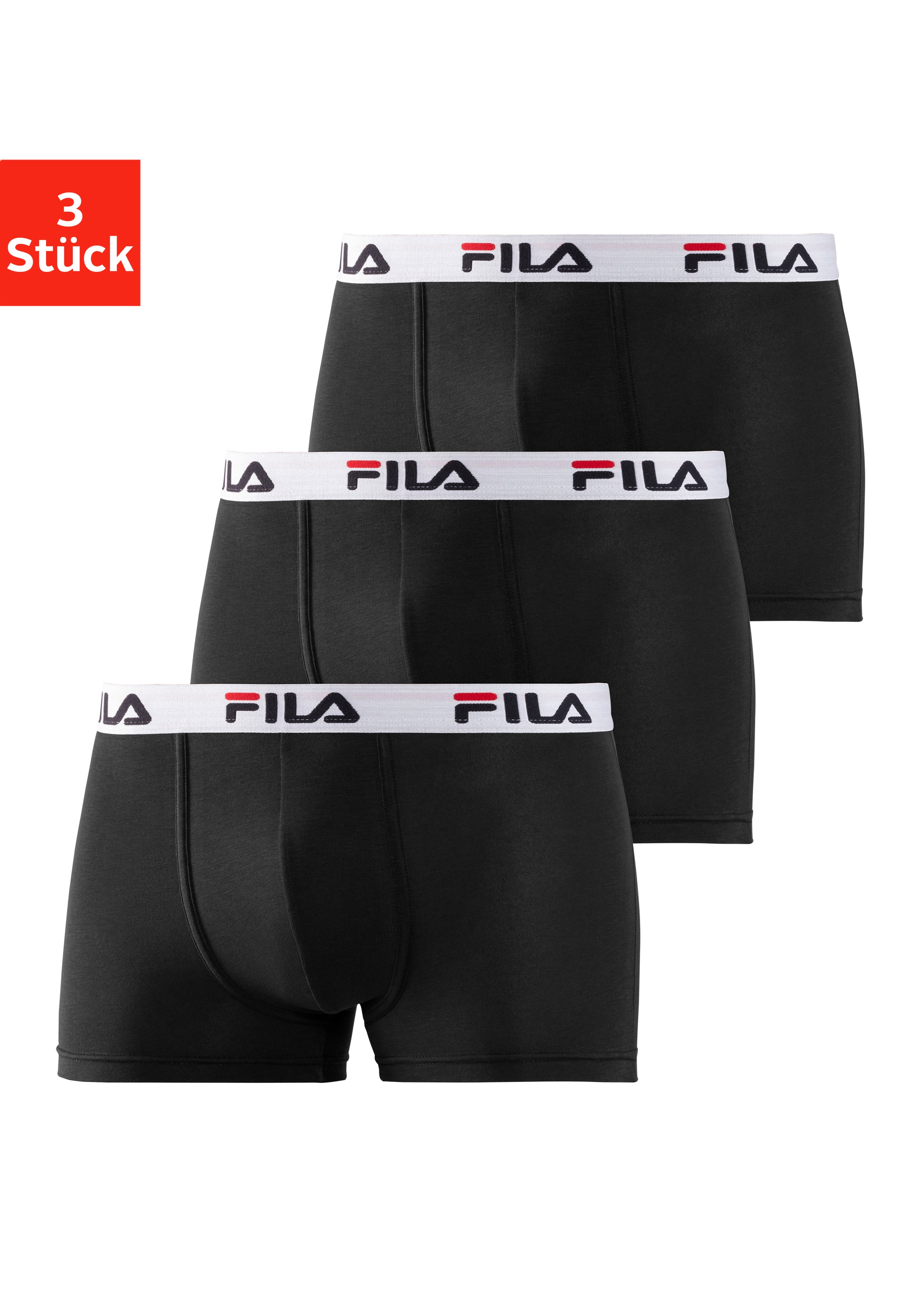 Fila Boxer, (Packung, 3 St.), mit Logo Schriftzug im Bund kaufen