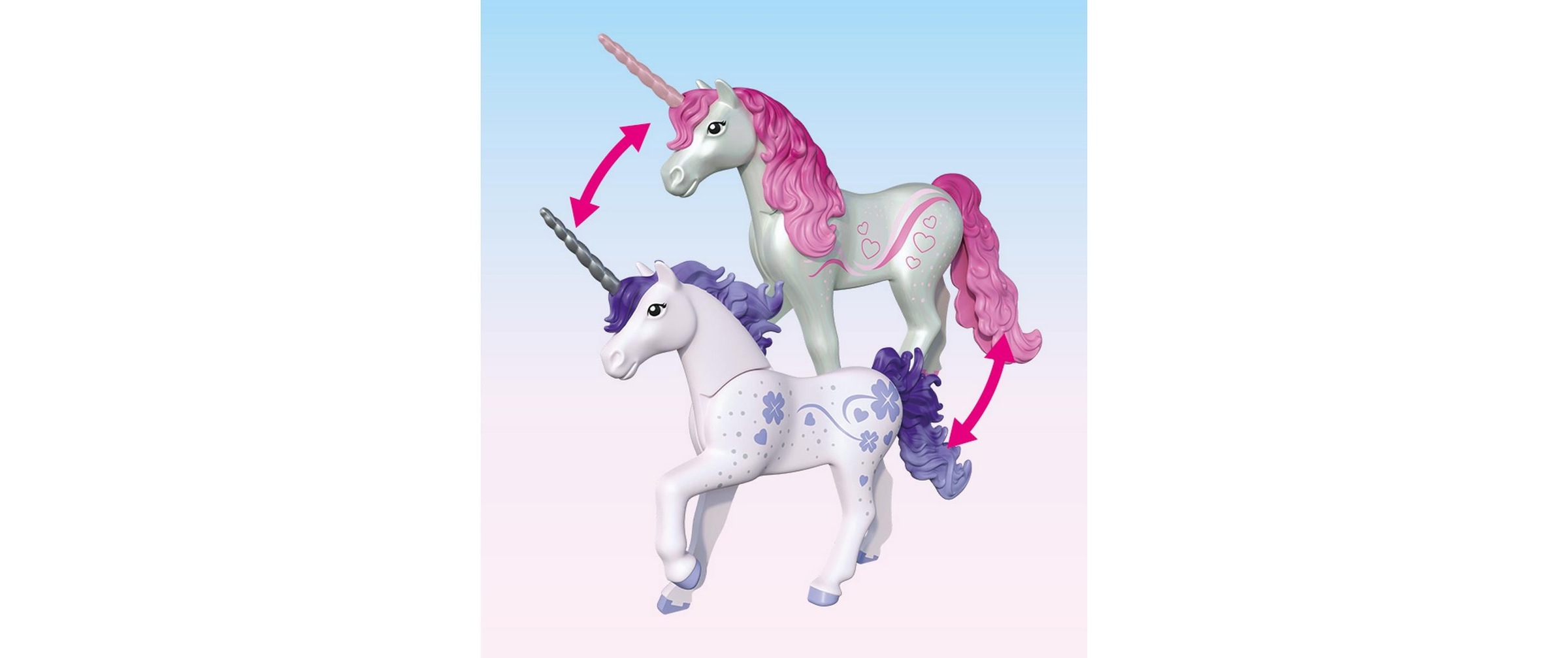 Playmobil® Jeu de construction »Sammeleinhorn, Glückslavendel mit Fee (71843), Princess Magic«