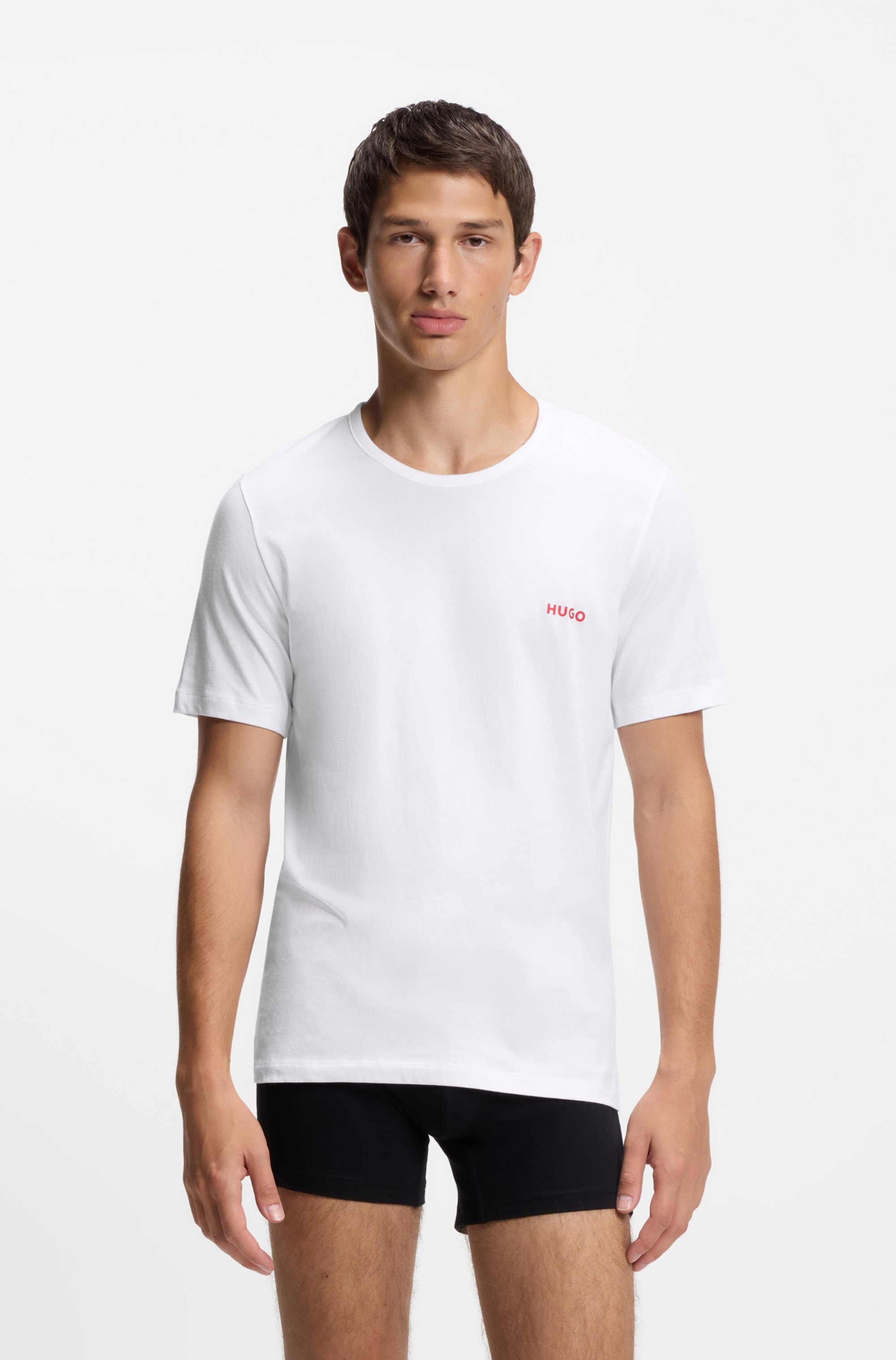 HUGO Underwear T-shirt »RN TRIPL« Paquet, 3 cuis mit Rundhalsausschnitt